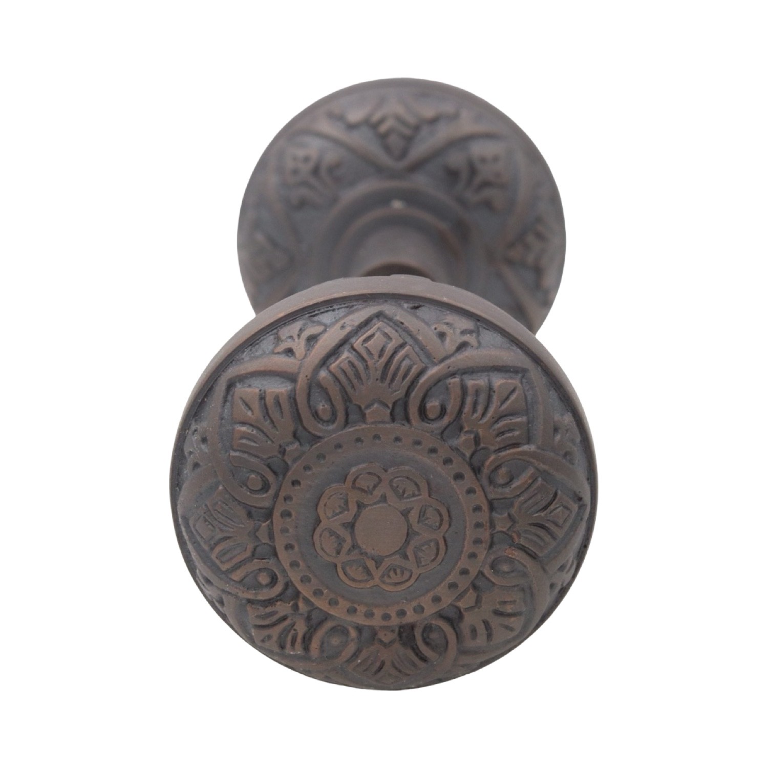 Victorian Spade Arts and Crafts Door Knobs in Bronze - 10 Pairs