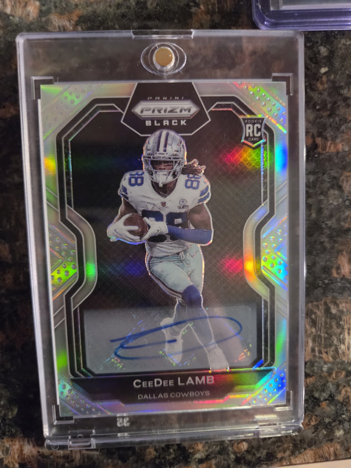 2020 Panini Chronicles - Prizm Black CeeDee Lamb #PB-11 Silver (RC)