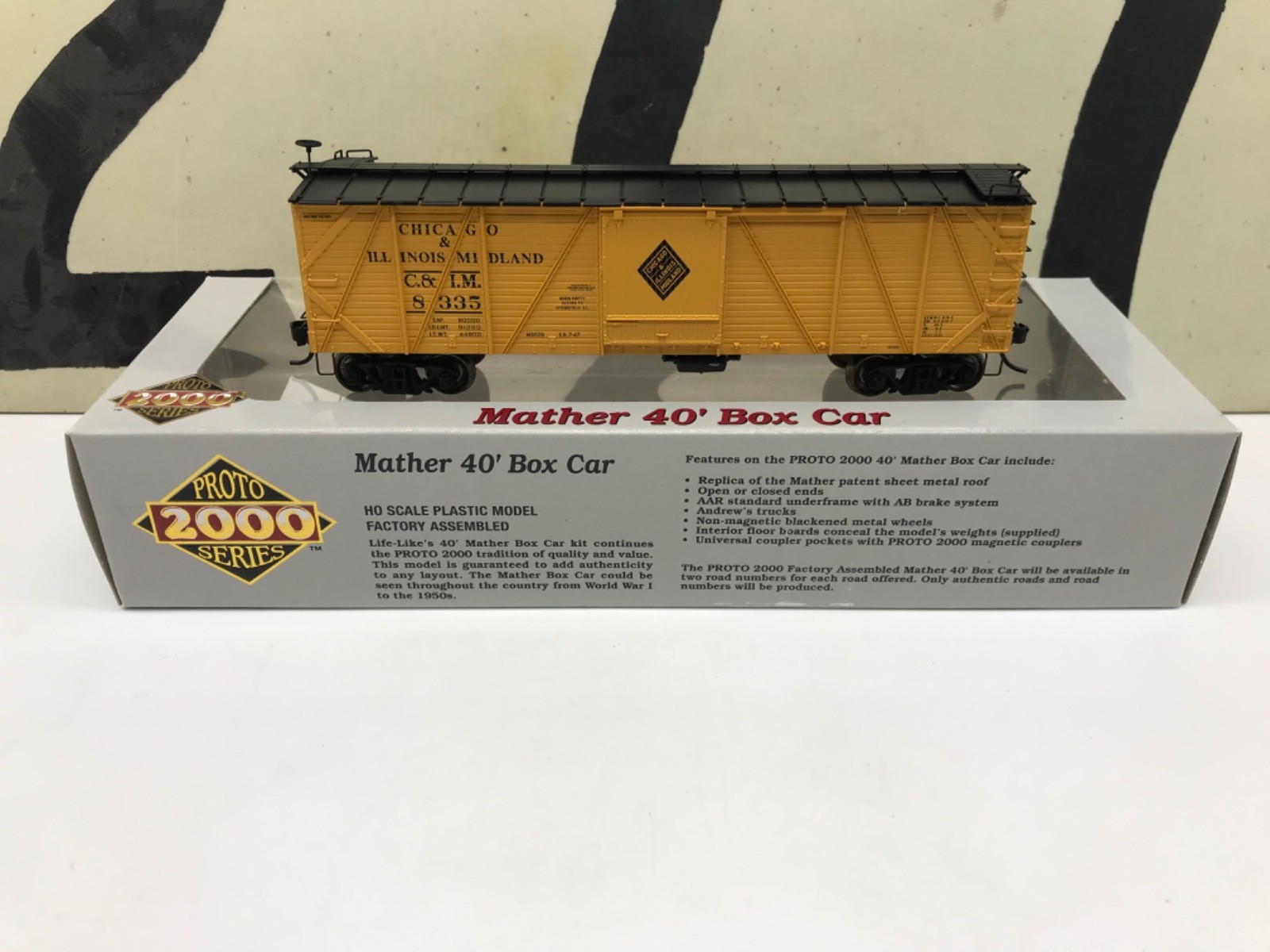 Proto 2000 Ho Scale C&IM 40\' Mather Boxcar #8335 RTR NOS Proto 2000 Ho Scale C&IM 40\' Mather Boxcar #8335 RTR NOS