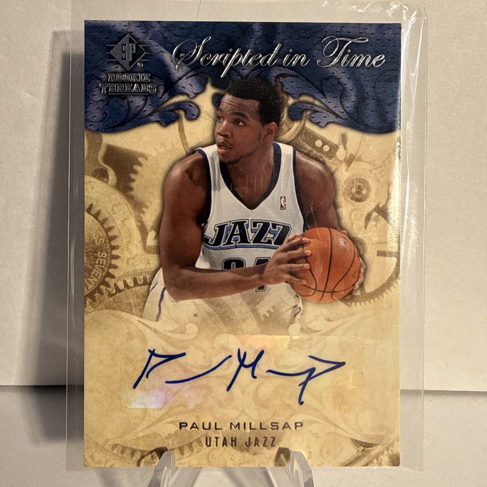2008-09 SP Rookie Threads Scripted in Time Paul Millsap #SIT-PM Auto 0a3 2008-09 SP Rookie Threads Scripted in Time Paul Millsap #SIT-PM Auto 0a3
