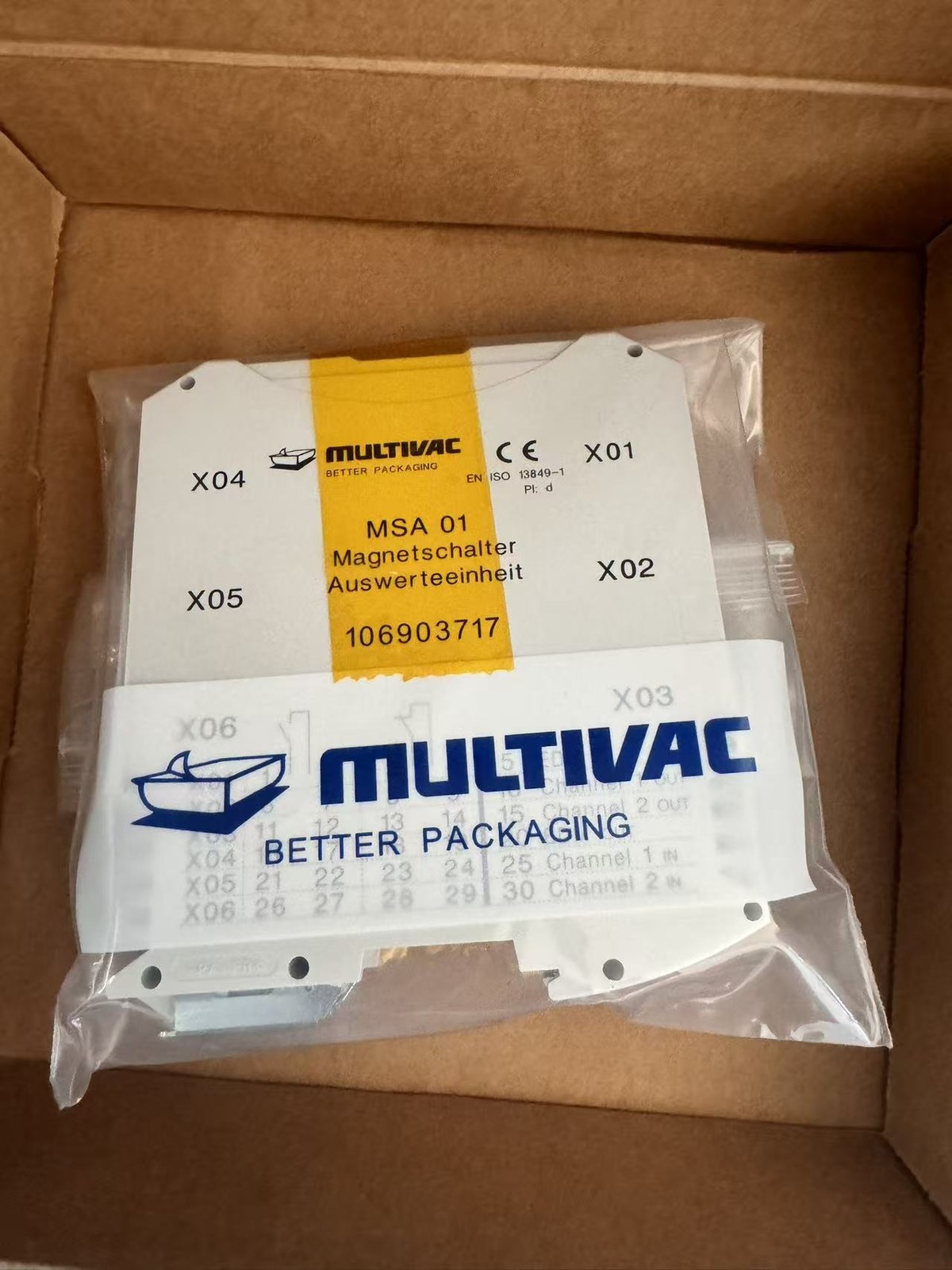 One Brand New Multivac 106903717 MSA01 Safety Module