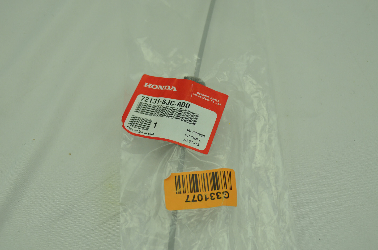 Genuine Honda Ridgeline Right Front Inside Door Handle Cable 72131-SJC-A00 06-14