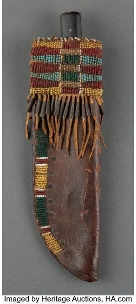 Indian Beaded Cover Native American Sioux Handmade Sheath