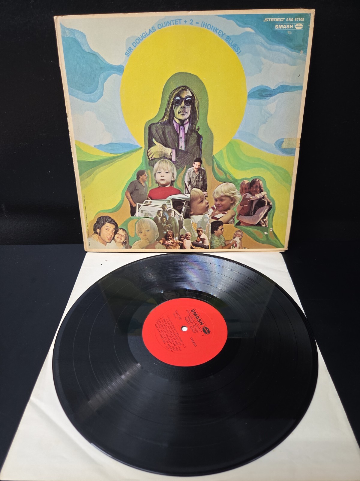 Sir Douglas Quintet +2 Honky Blues Lp Vinyl 1968 1st Press Unipak VG+/VG Wax Sir Douglas Quintet +2 Honky Blues Lp Vinyl 1968 1st Press Unipak VG+/VG Wax