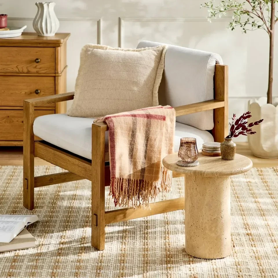 Large Travertine Accent Table - Hearth & Hand with Magnolia