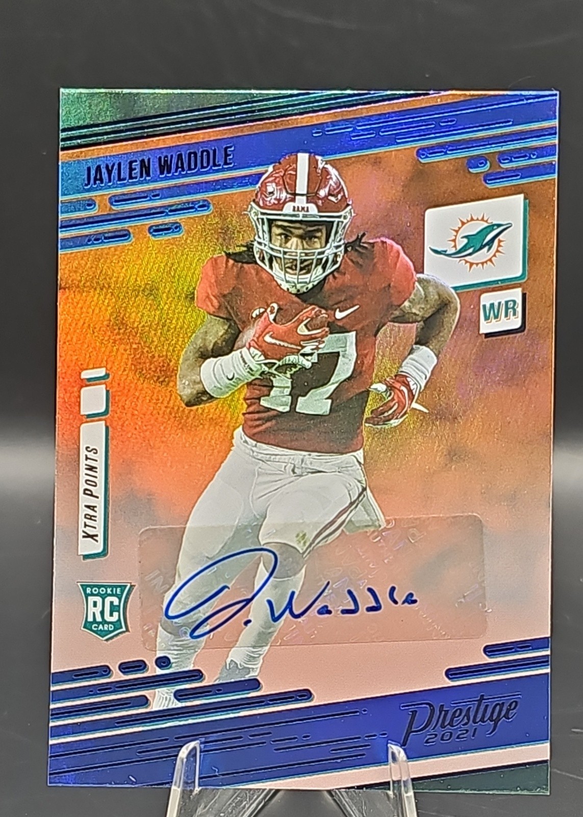 2021 Panini Prestige - Rookies Jaylen Waddle #213 Xtra Points Premium Blue... 2021 Panini Prestige - Rookies Jaylen Waddle #213 Xtra Points Premium Blue...
