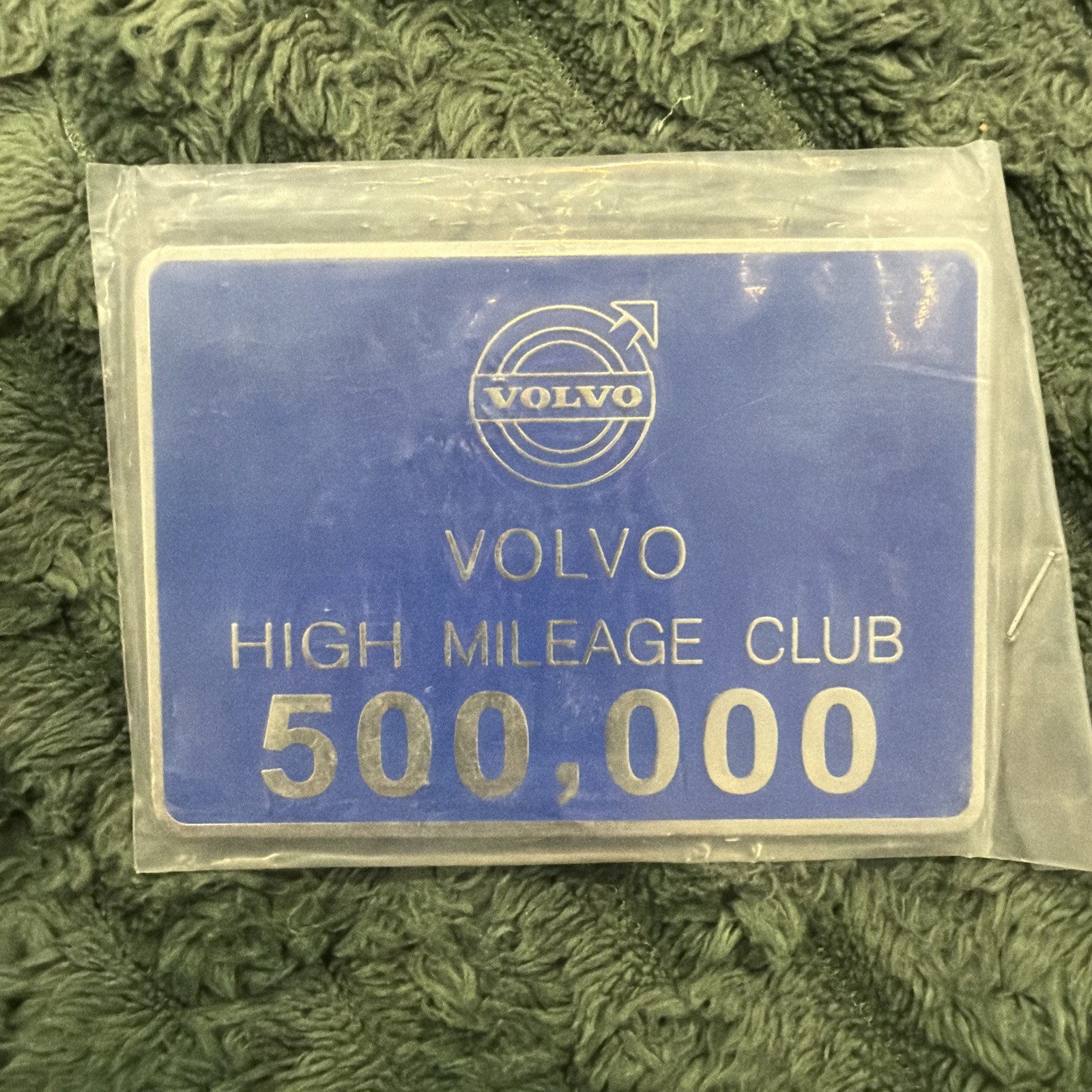 ✅ Genuine Vintage Volvo High Mileage Club Badge 500,000 Miles RARE ✅ Genuine Vintage Volvo High Mileage Club Badge 500,000 Miles RARE