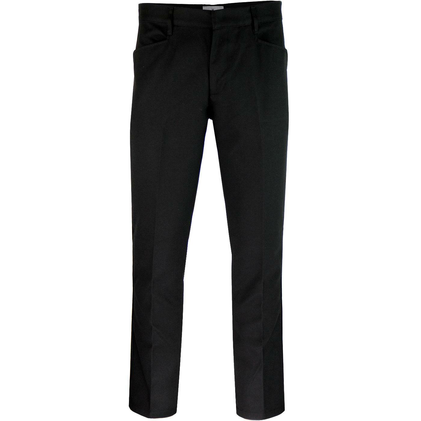 NEW MADCAP ENGLAND MENS MOD HOPSACK SLIM LEG TROUSERS FROGMOUTH POCKETS MC264
