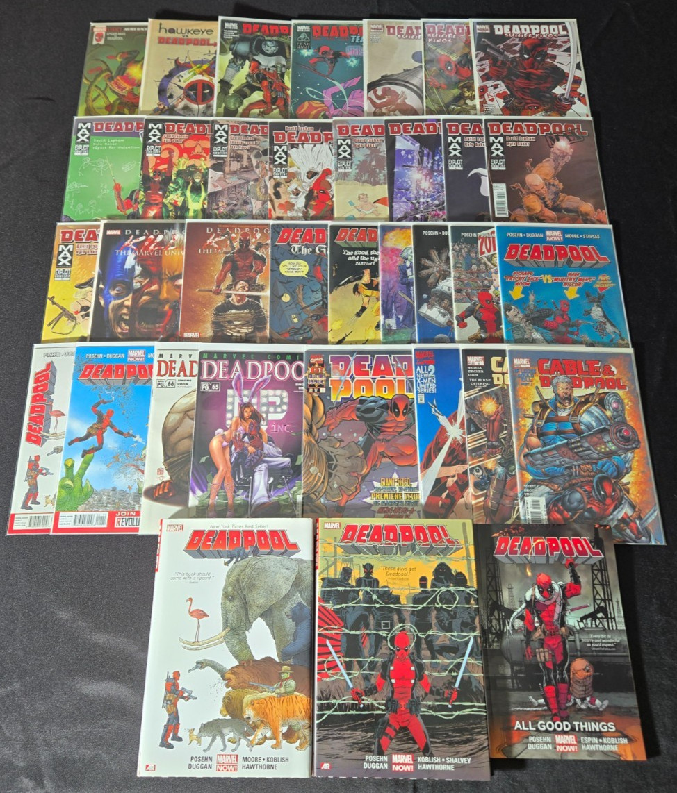AnotherTime Lot of 35 Deadpool Comic Books 1997 Series #1 Kills Marvel Universe