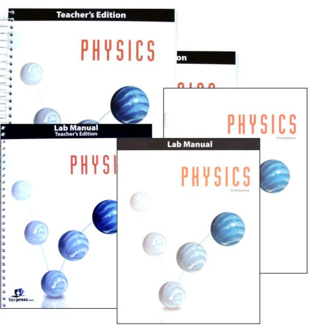 NEW BJU Press 12th gr 12 PHYSICS Complete Subject Kit 3rd ed Current box set CD