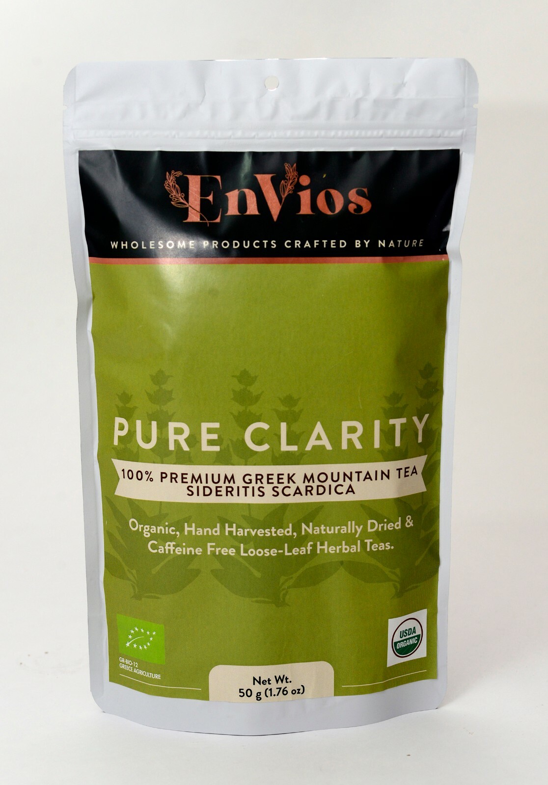 Organic Greek Mountain Tea/Sideritis Scardica.Pure Clarity by EnVios 50g /1.76oz