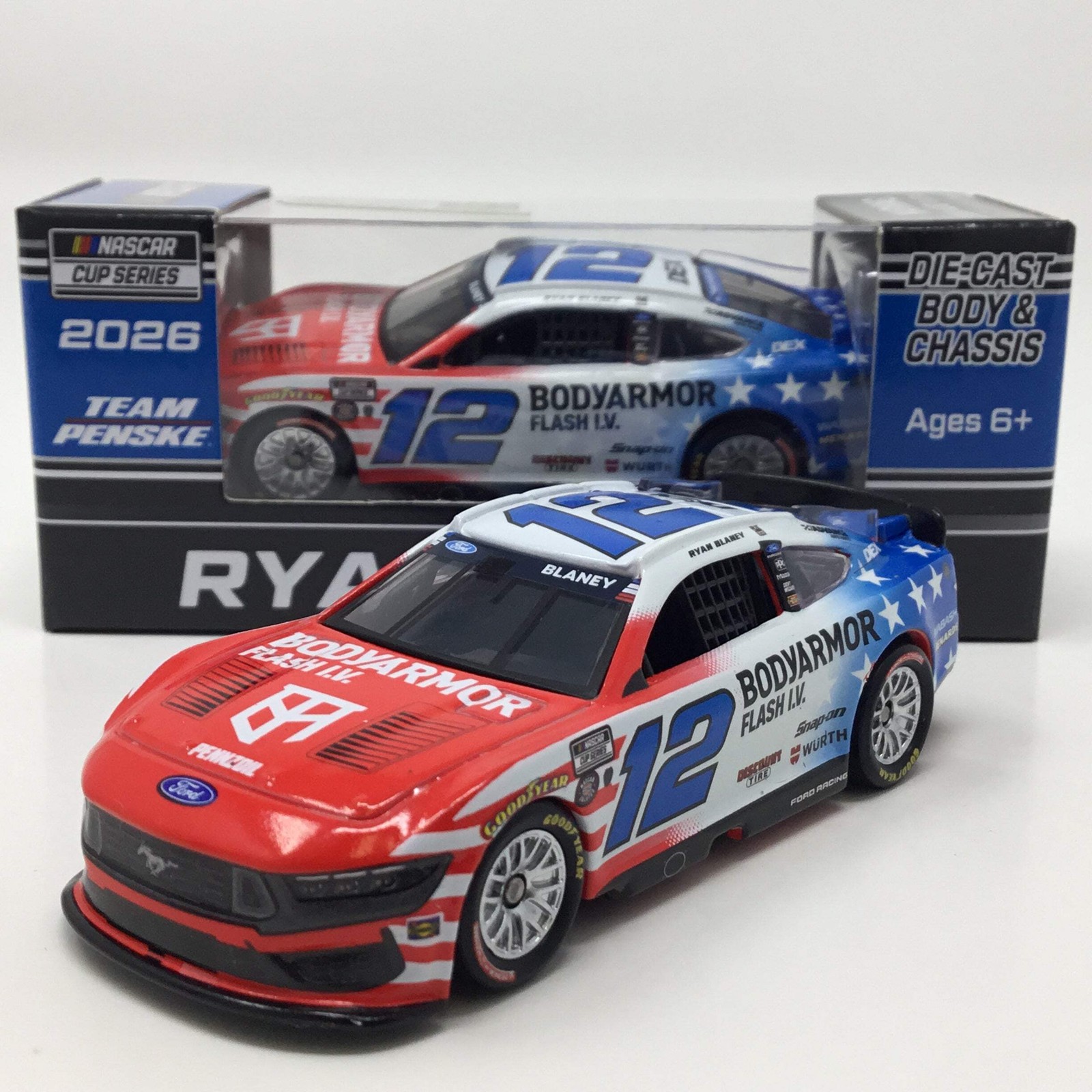 Ryan Blaney 2026 BodyArmor Patriotic 1:64 Diecast