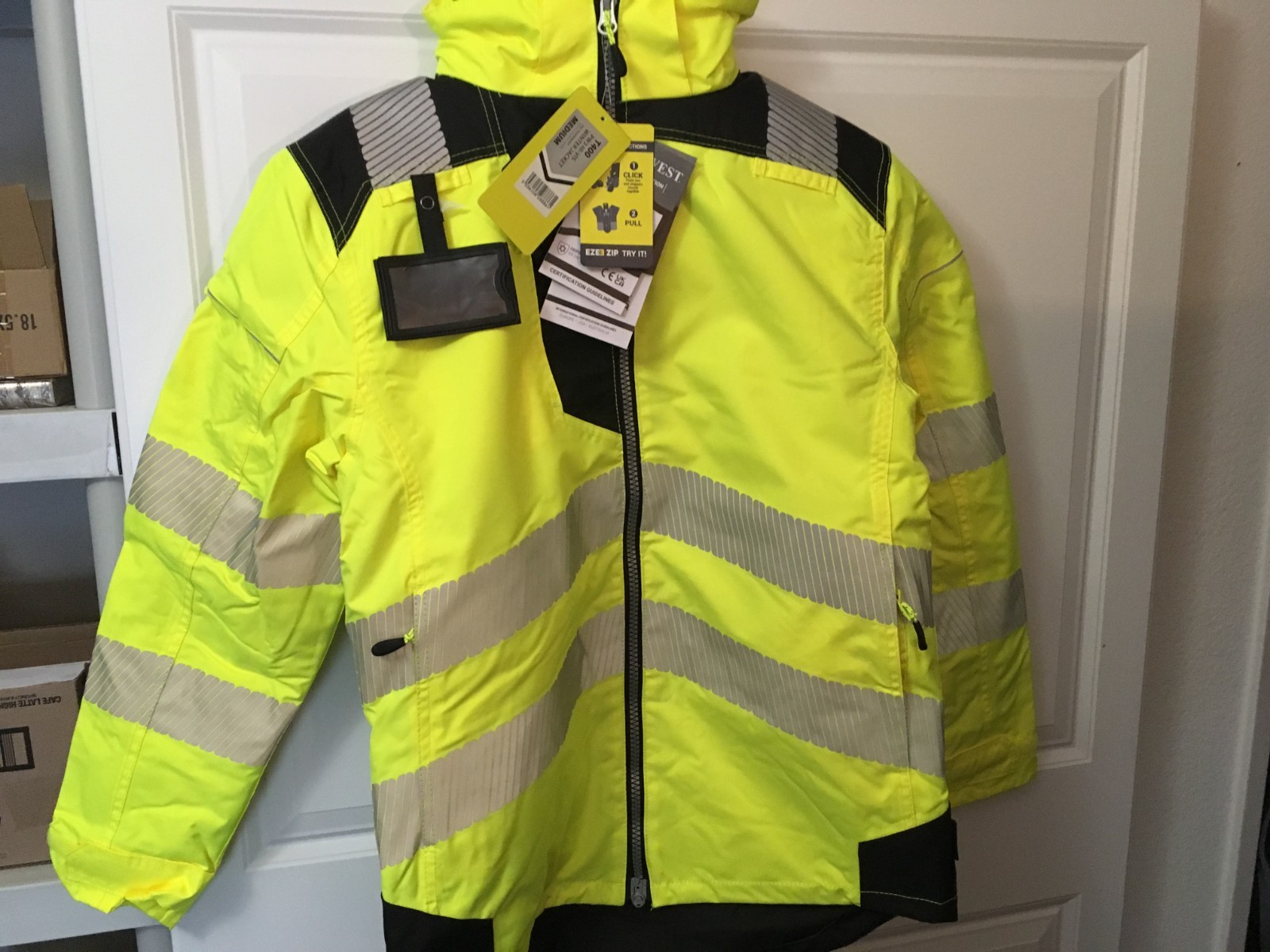 NWT Portwest Hi-Vis Yellow Winter Insulatex Workwear Jacket T400 Sz XXL