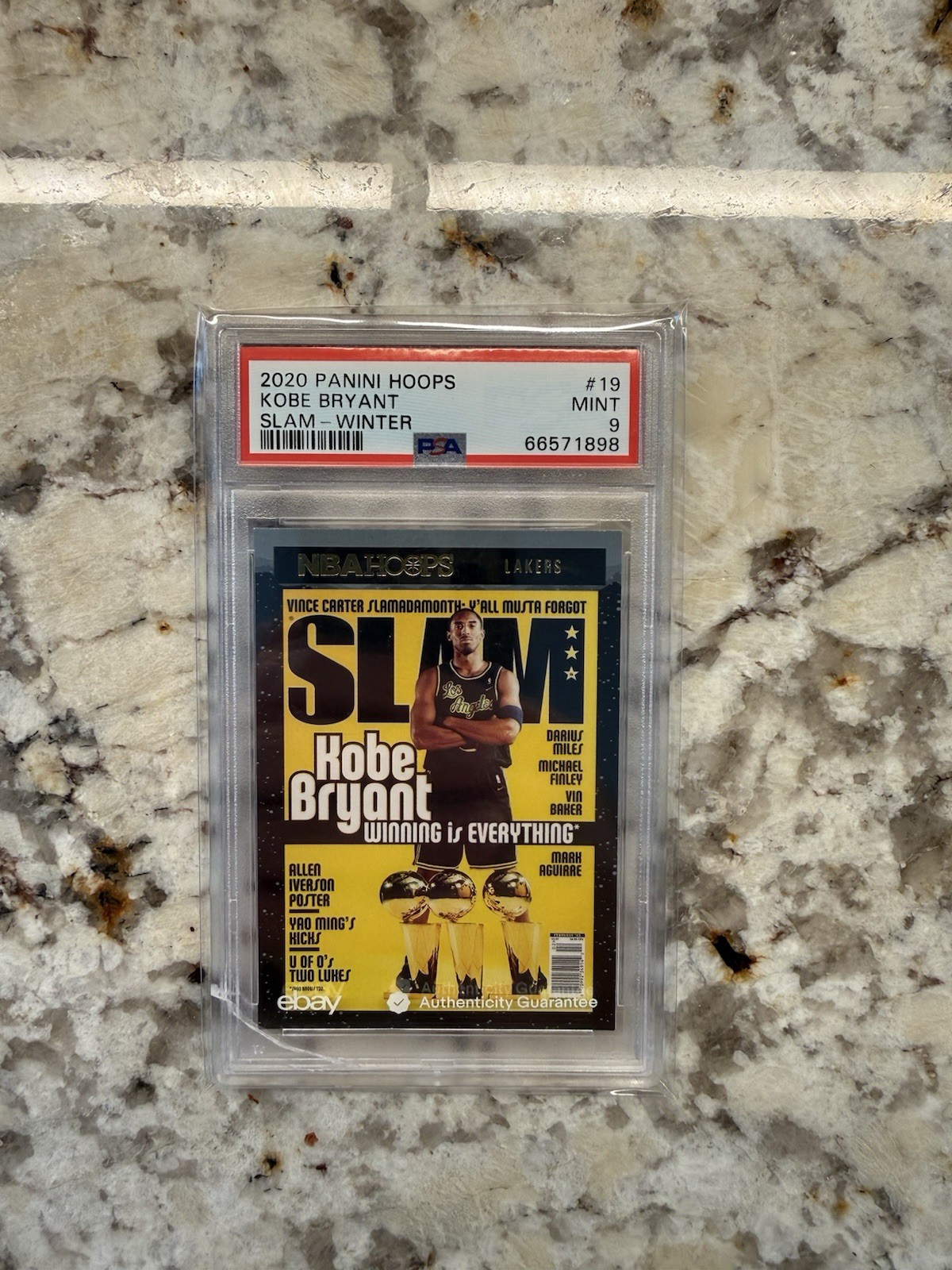2020 Panini-Hoops Kobe Bryant #19 LA Lakers SLAM-WINTER PSA 9 MINT