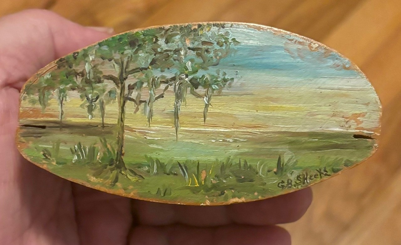 Vintage Florida Souvenir Orangewood Addison style Painting