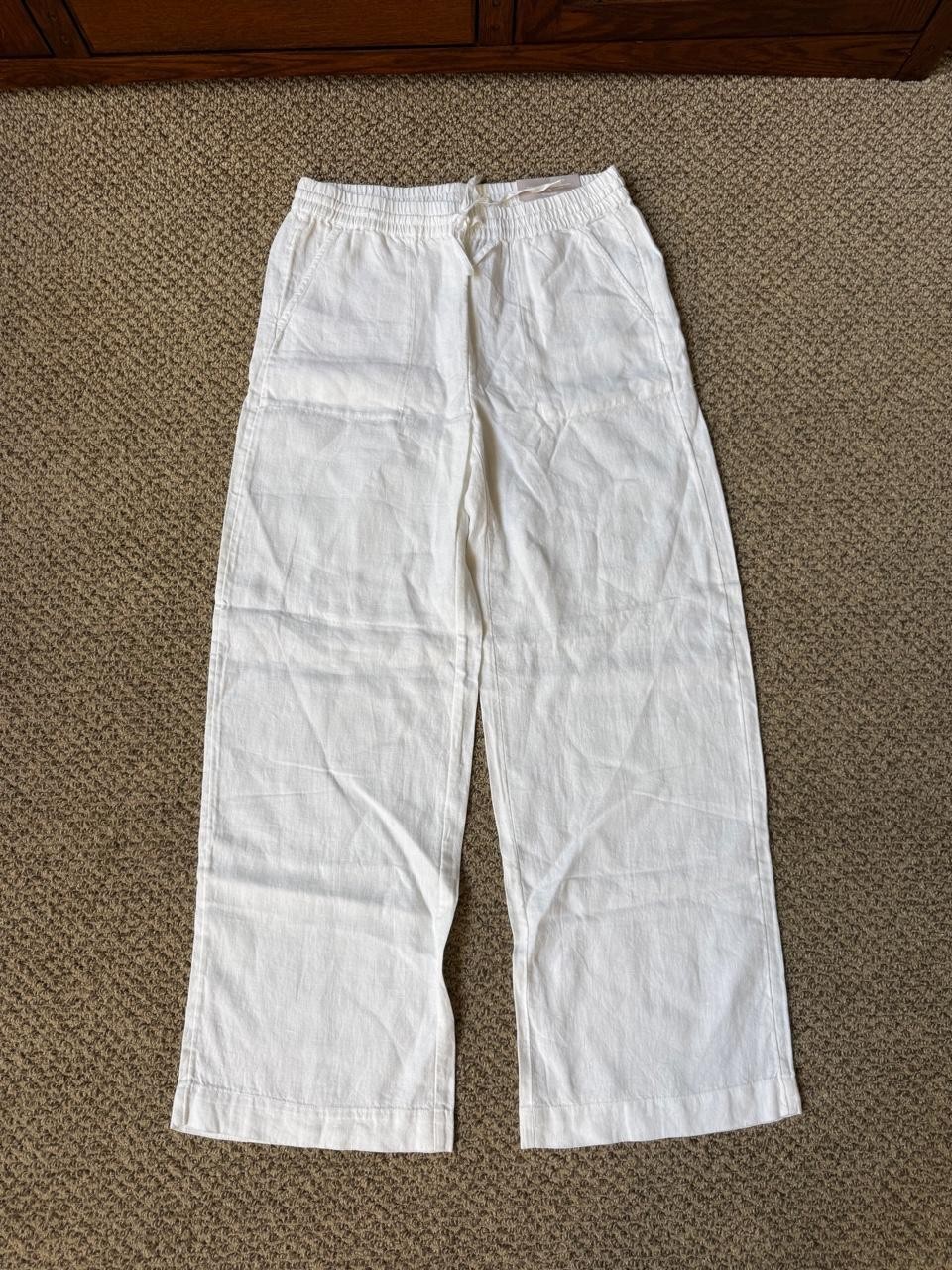 Chico\'s white linen pants Chico\'s white linen pants