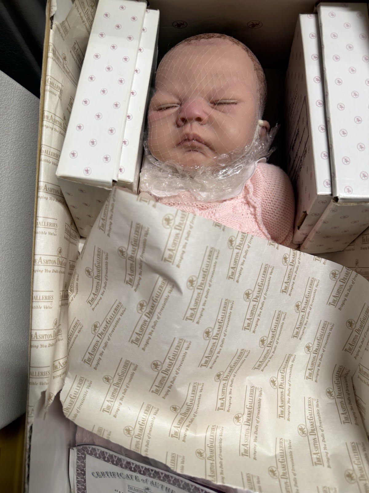 The Ashton- Drake Baby Emily Porcelain Doll with COA and Box New