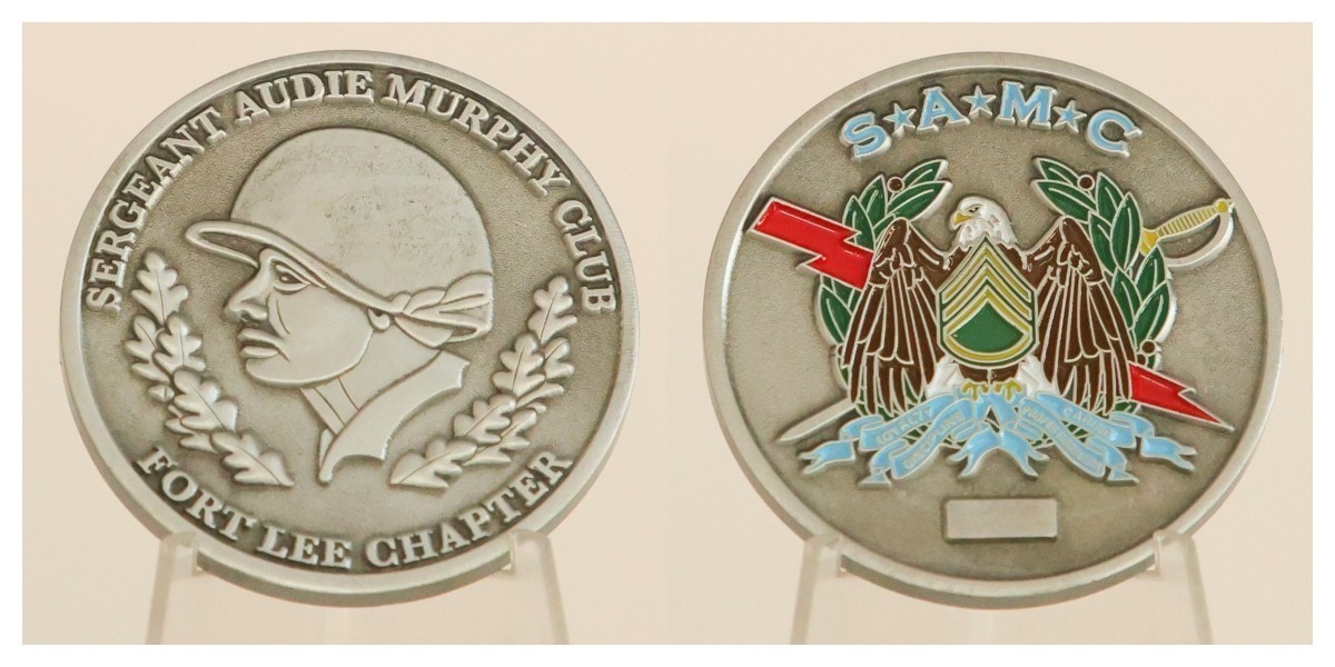Sergeant Audie Murphy Club Fort Lee Chapter Challenge Coin  4#D