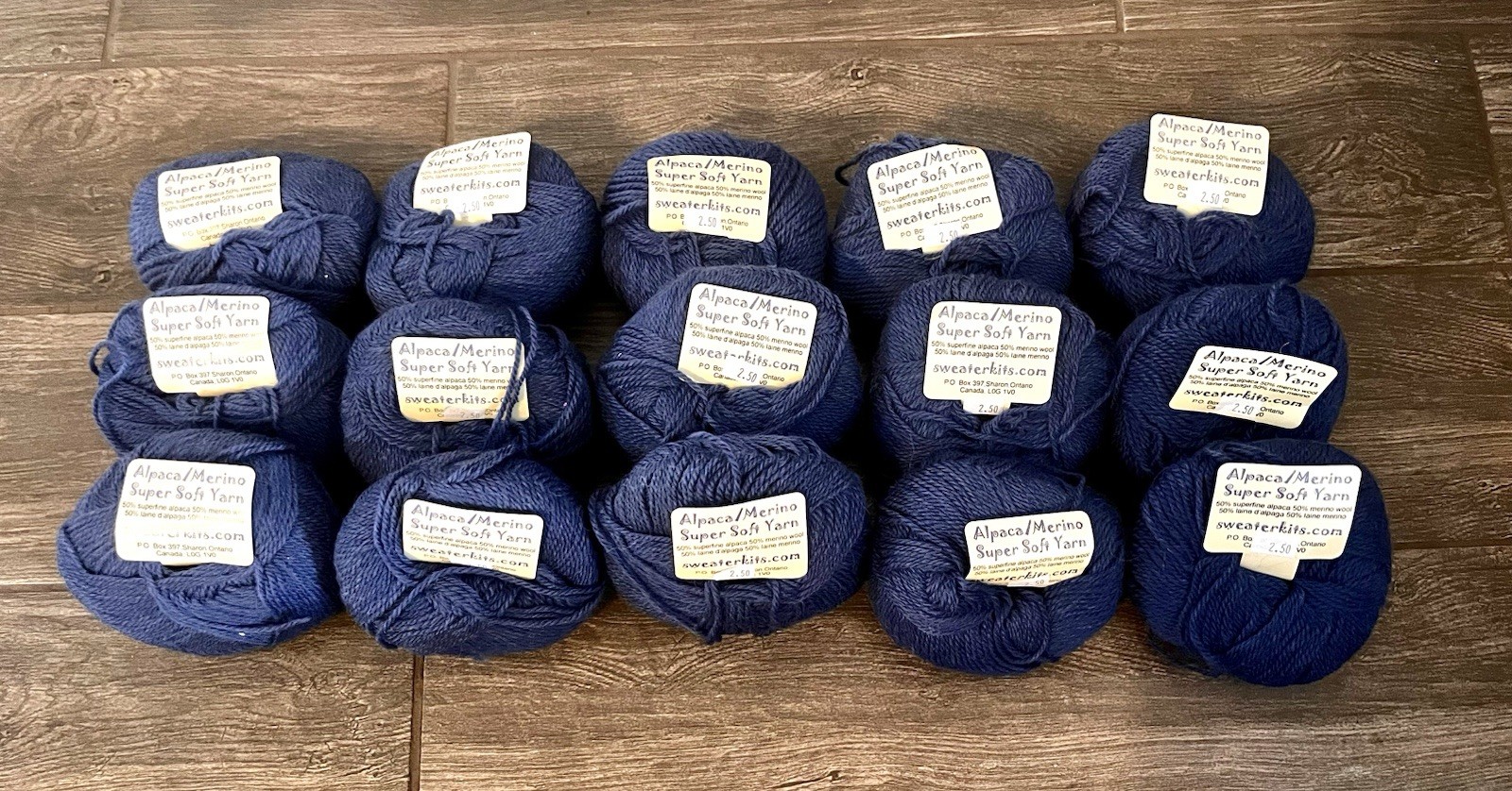 RARE DISCONTINUED Sweaterkits Alpaca/Merino Yarn, 15 Skeins, Made In Italy RARE DISCONTINUED Sweaterkits Alpaca/Merino Yarn, 15 Skeins, Made In Italy