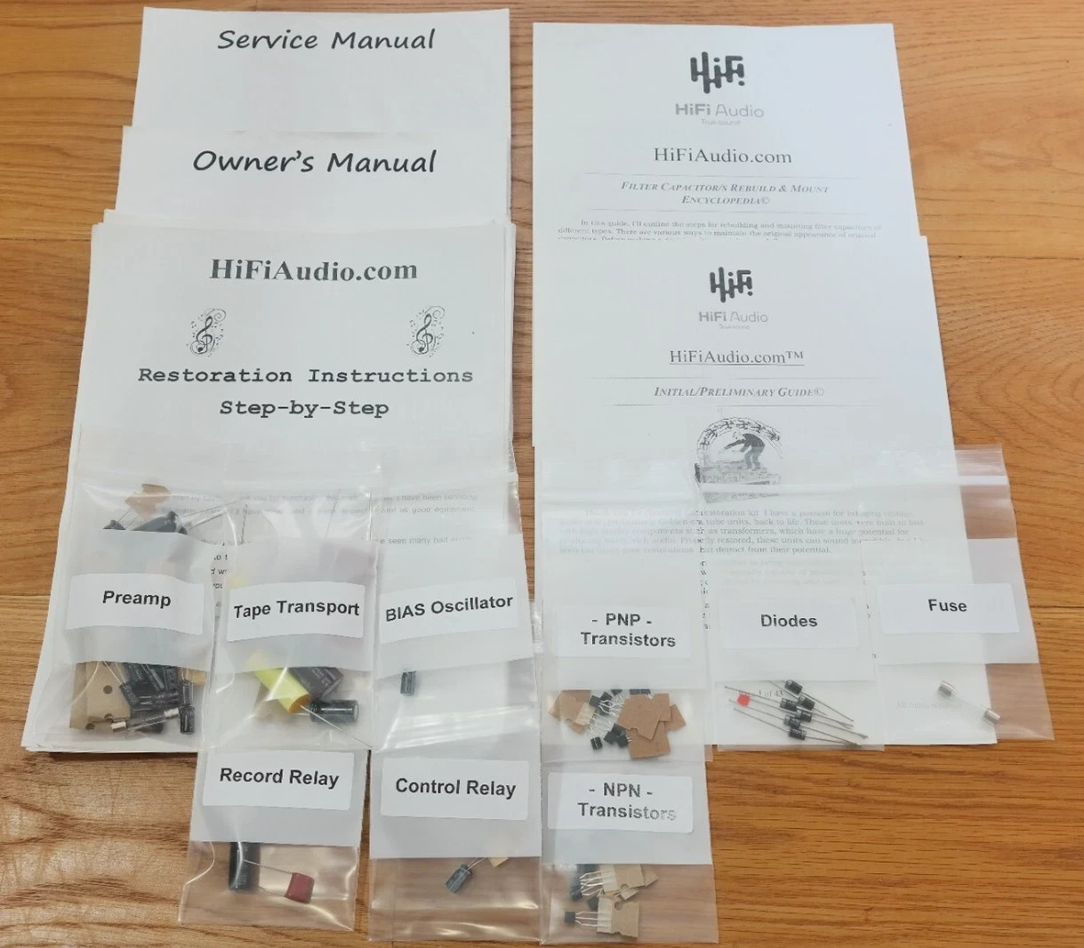 Teac A-7010 reel deck restoration upgrade kit repair rebuild capacitor