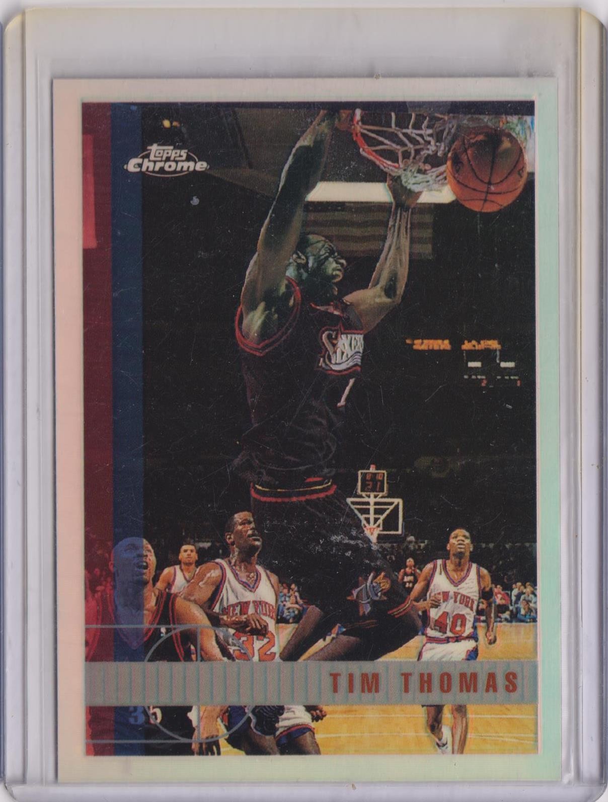 1997-98 Topps Chrome - Tim Thomas #114 Refractor (RC)