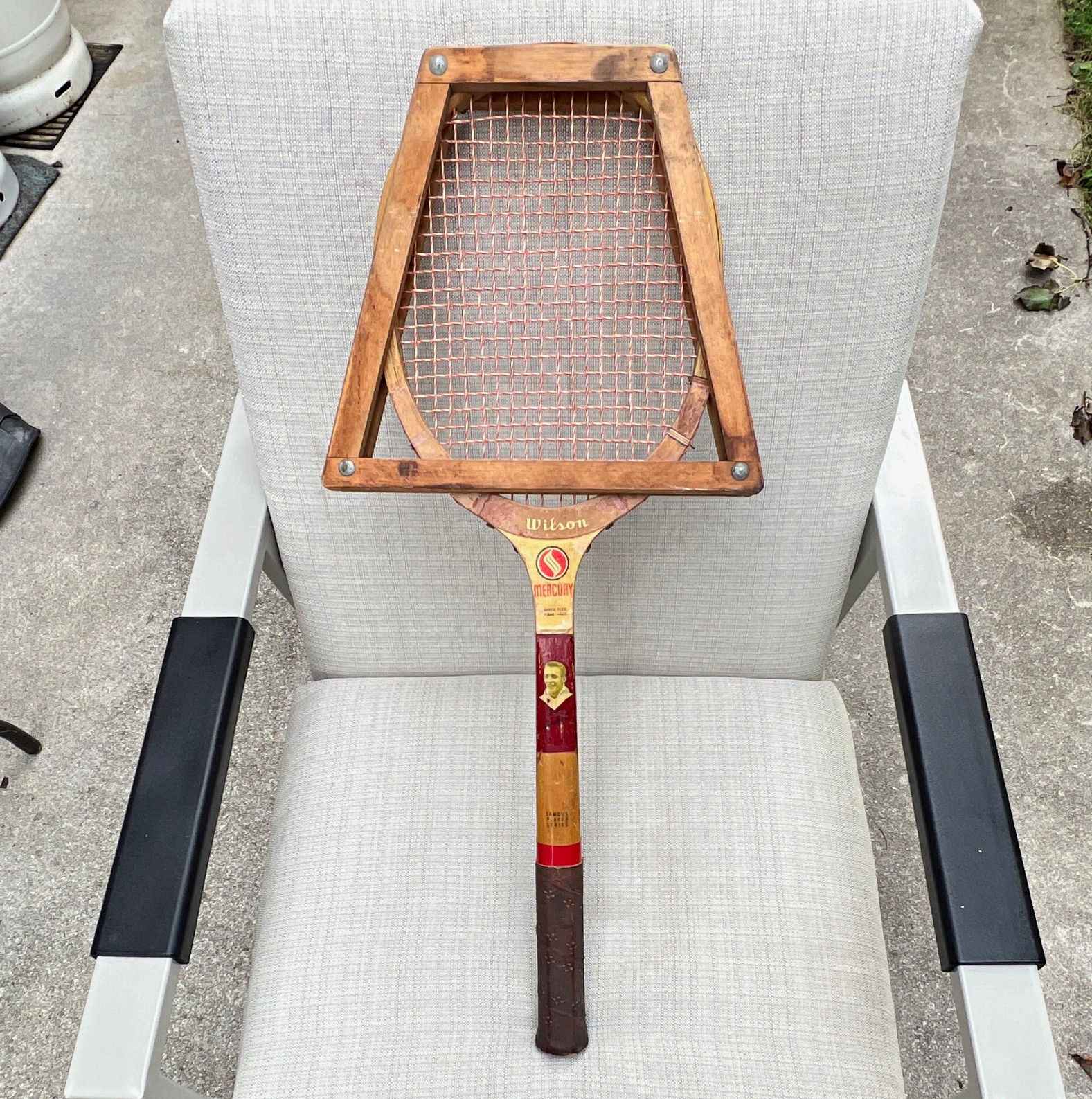Vintage Wilson Mercury Tony Trabert Famous Players Wooden Tennis Racquet