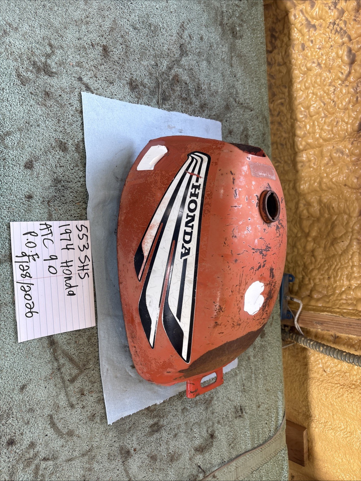 1974 Honda Atc 90 Gas Tank Fuel Tank 553