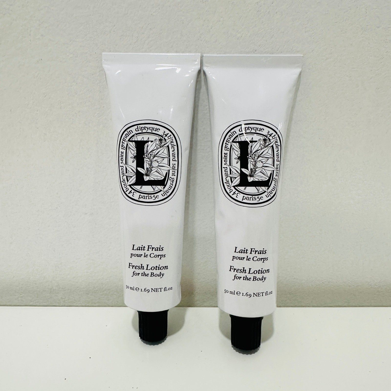 Diptyque Paris Fresh Lotion for Body Lait Frais 50ml 1.69oz 50mL Set of 2 New