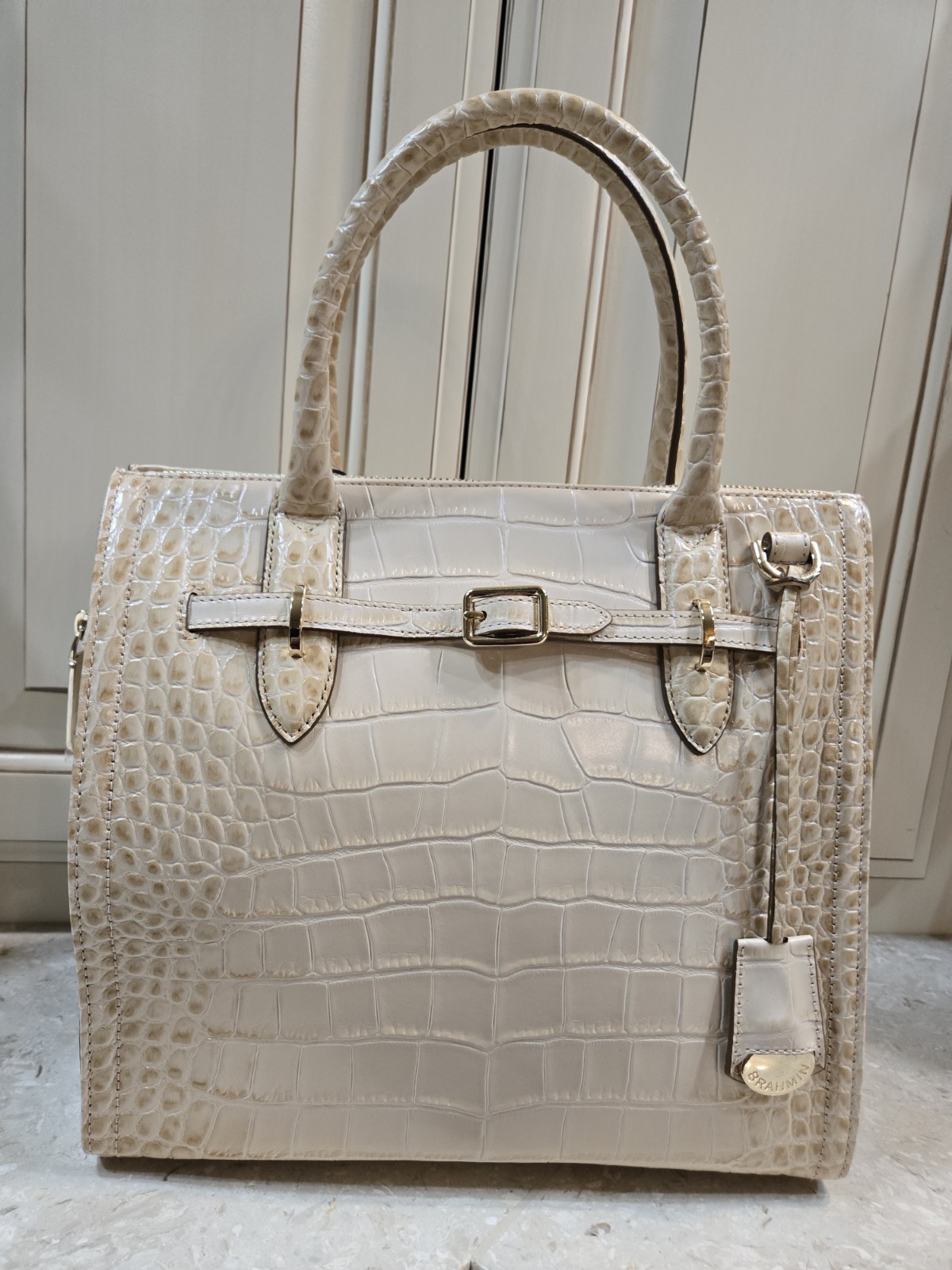 🛍️ Brahmin Caroline Cloud Dancer Pagosa Leather Shoulder Bag 🛍️ Brahmin Caroline Cloud Dancer Pagosa Leather Shoulder Bag