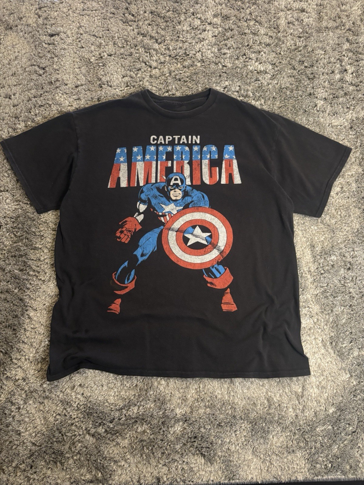Avengers Captain America Clothes Vintage Y2K T-Shirt Men\'s