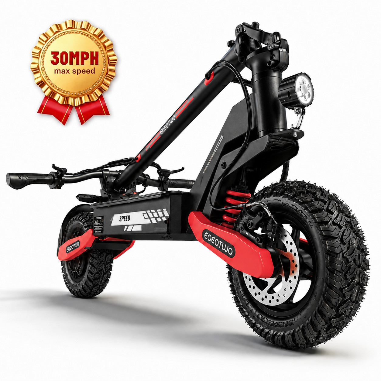 Off-road Electric Scooter for Adult 1200W 48V13AH 30MPH 11''Commuting Escooter
