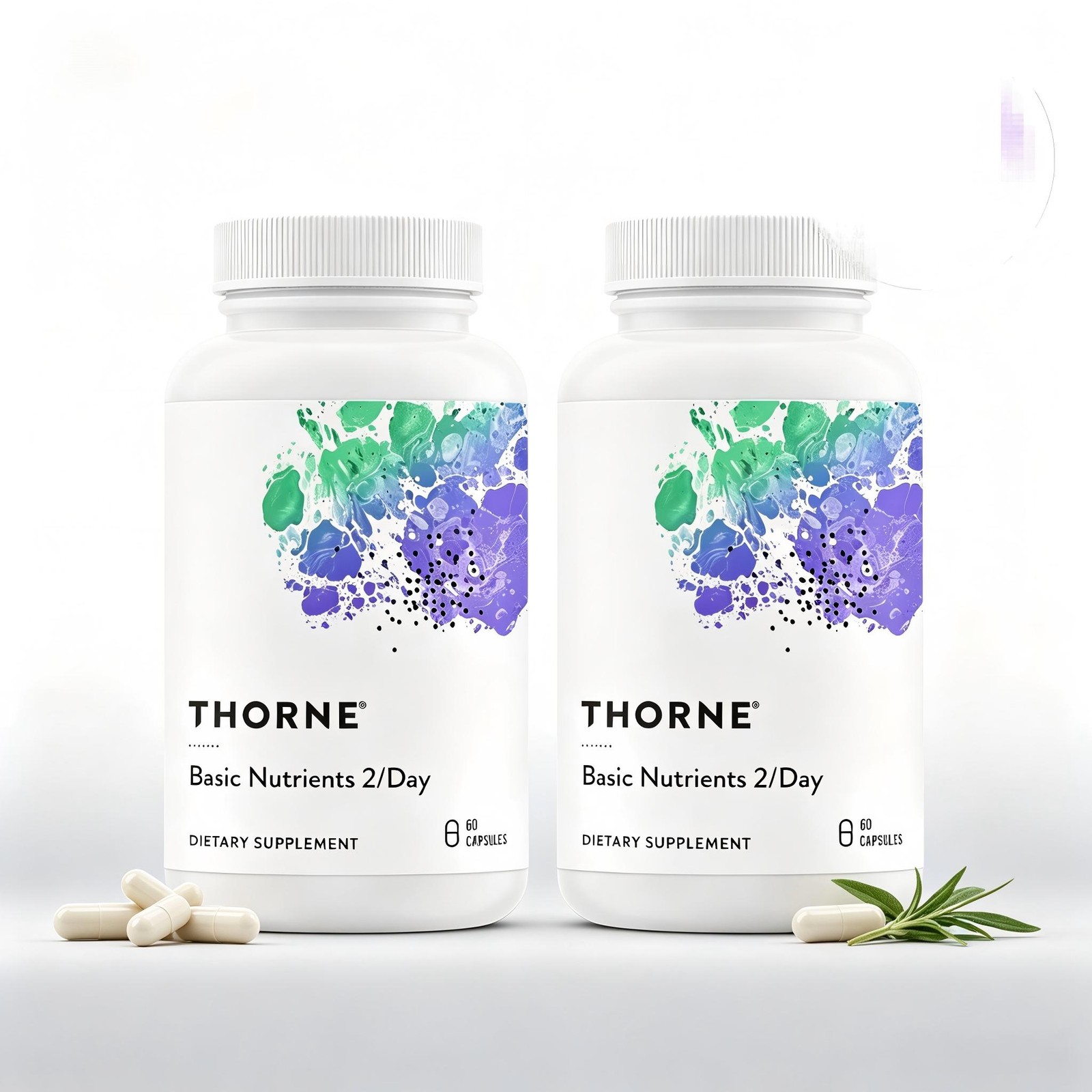 2Pcs Thorne Basic Nutrients,Multivitamin Mineral Support Vitality Immune Bone