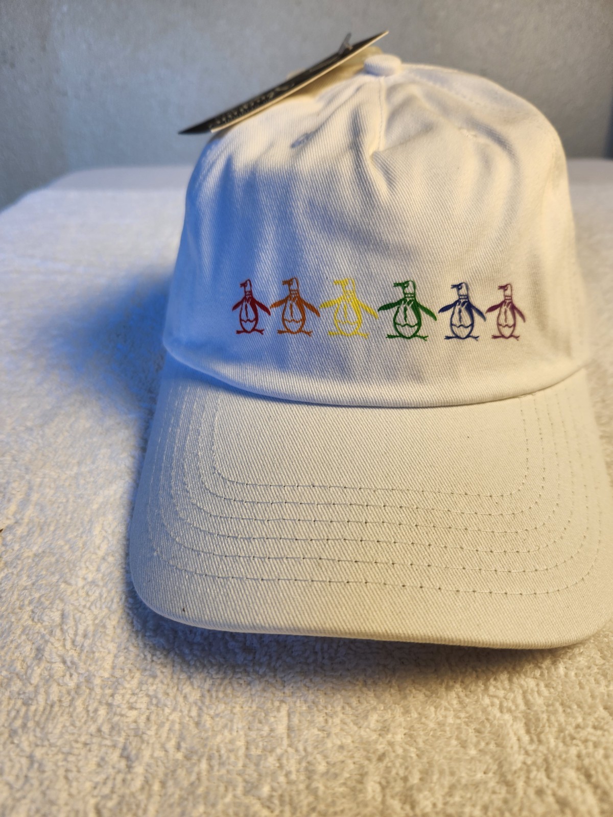 Original Penguin Baseball Cap with Rainbow Logo, New With Tags 
