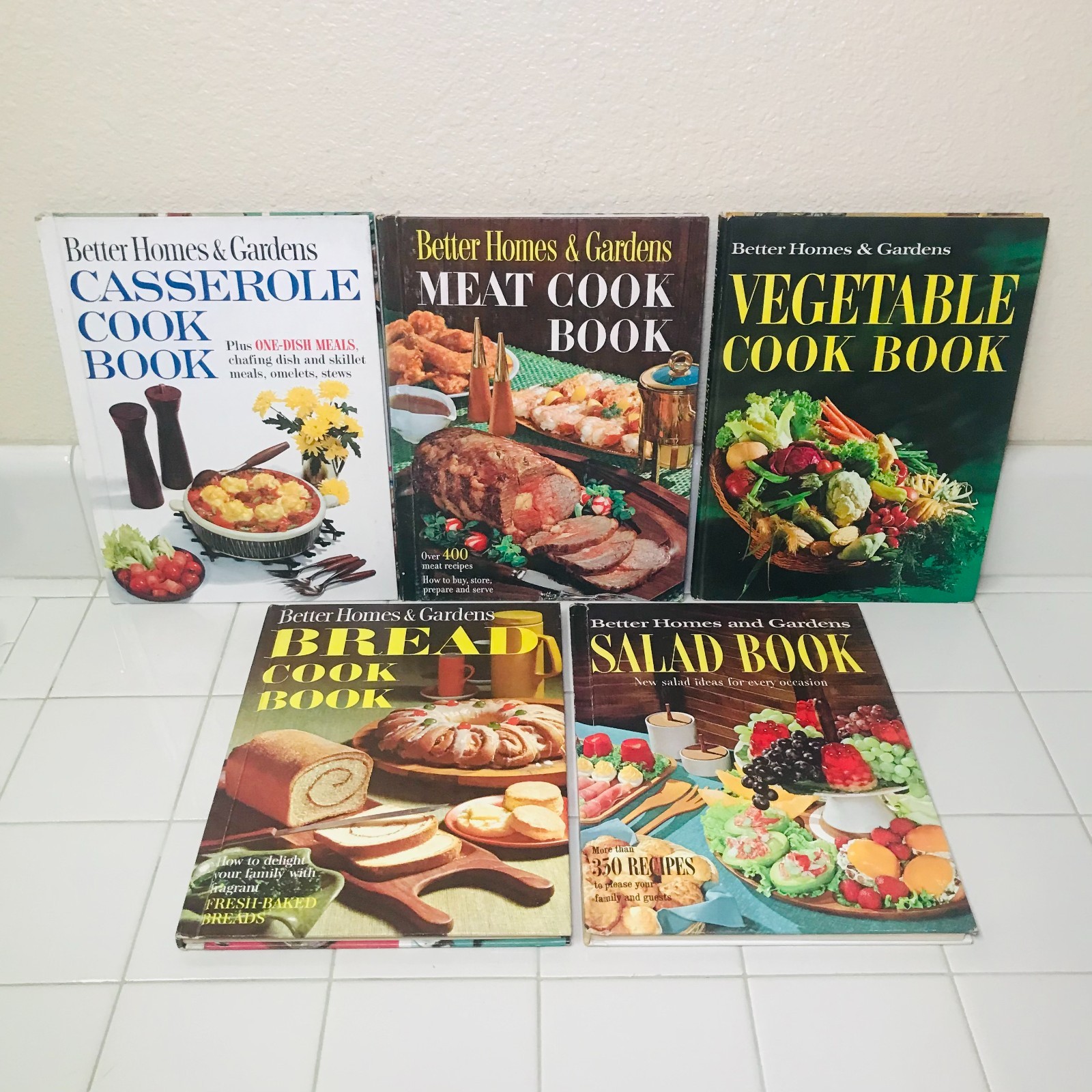 Vintage 1960s Better Homes & Gardens Recipe Cookbooks HC - Lot of 5