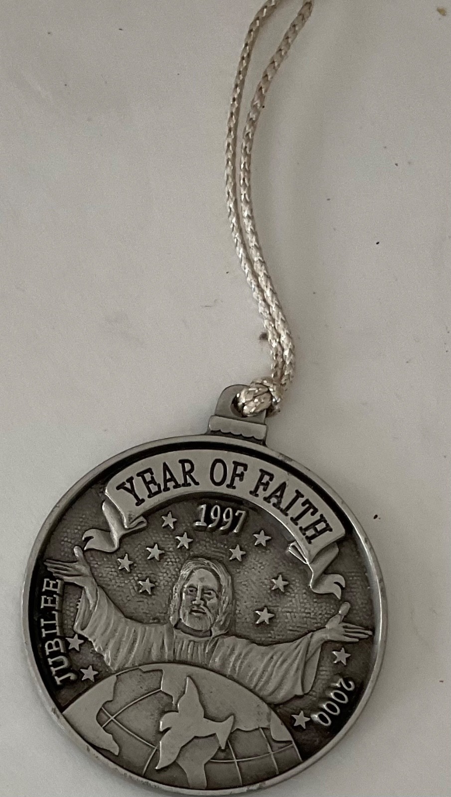 Vintage 1997 Solid Pewter St Anthony Gild Ornament Vintage 1997 Solid Pewter St Anthony Gild Ornament