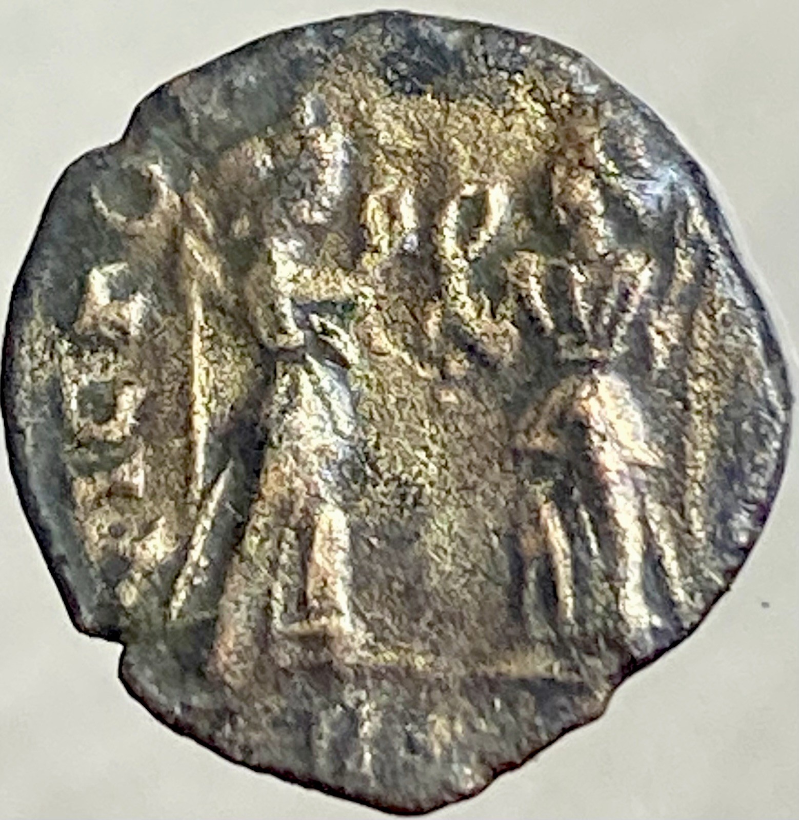 Ancient Roman Coin Emperor Constans 342-348 AD Two Goddesses Victory Genuine