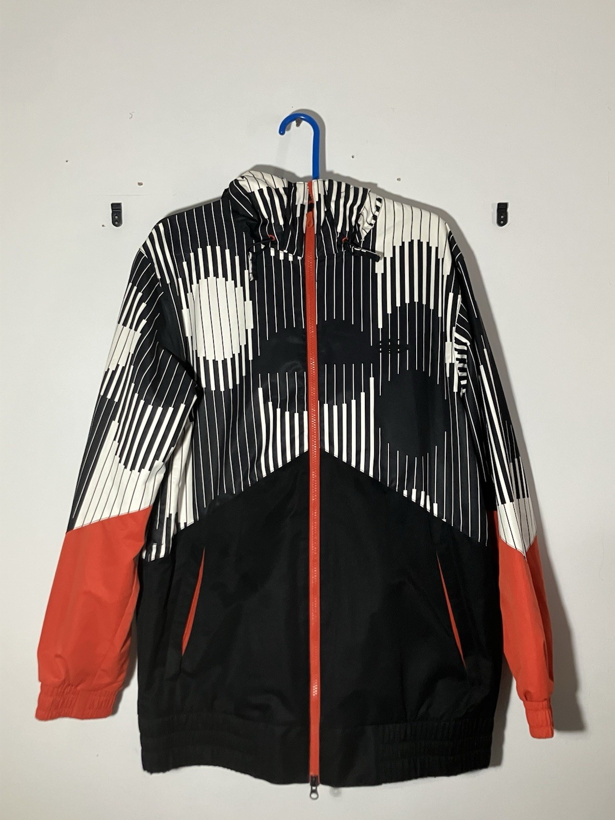 Vtg Nike SB 6.0 Kampai Snowboard Jacket Piano Keys Akroe Black Red Men\'s Size M