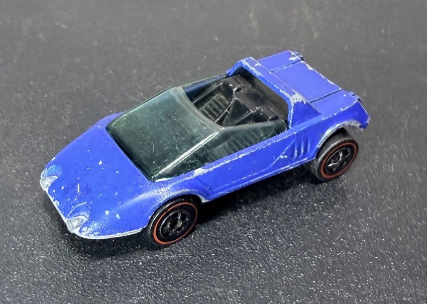 Vintage 1969 Hot Wheels Sand Witch Dark Blue Hong Kong Mattel