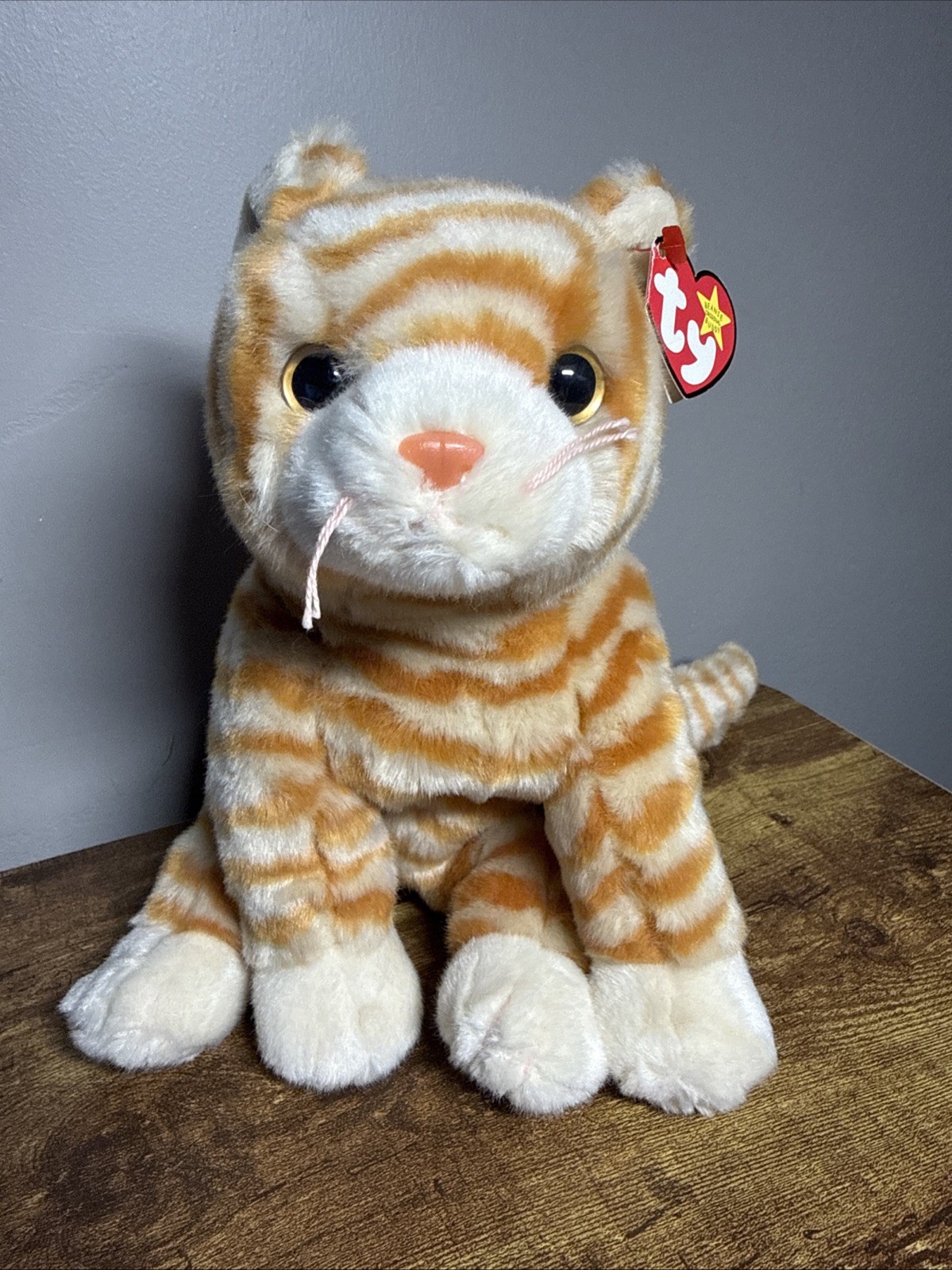 1999 RARE & RETIRED TY BEANIE BUDDY BABY~AMBER THE GOLD TABBY CAT KITTEN 10\ 1999 RARE & RETIRED TY BEANIE BUDDY BABY~AMBER THE GOLD TABBY CAT KITTEN 10\
