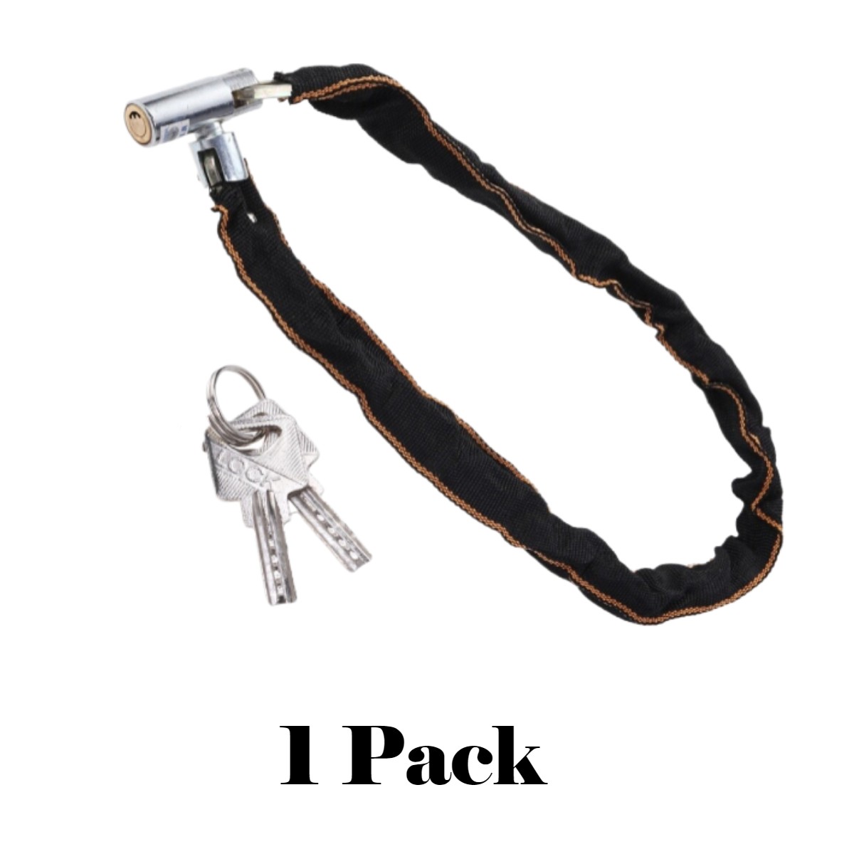 Heavy Duty Motorcycle Bike Bicycle Chain Lock Anti-theft Padlock Security W/ Key