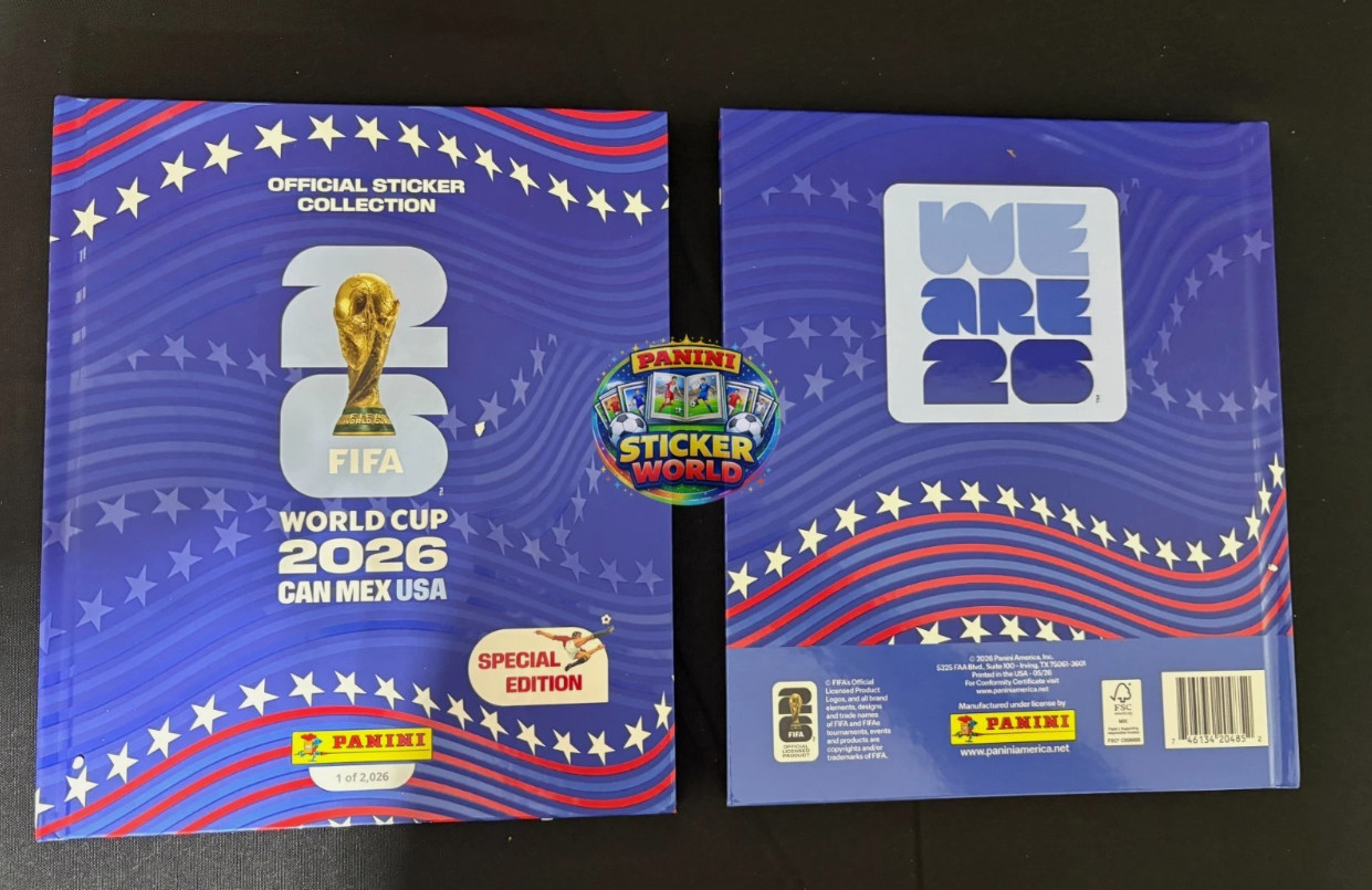 Special Edition Panini FIFA World Cup 2026 US Hardcover Sticker Album Special Edition Panini FIFA World Cup 2026 US Hardcover Sticker Album