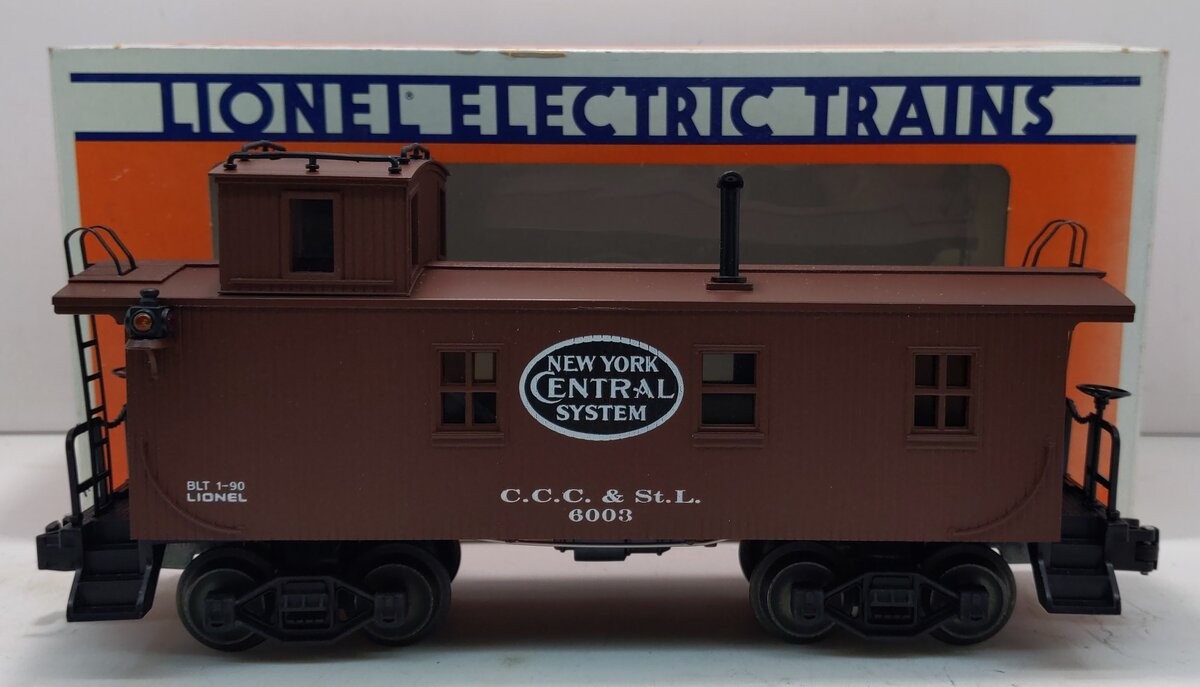 Lionel 6-17611 O Gauge New York Central Illuminated Woodside Caboose #6003 LN
