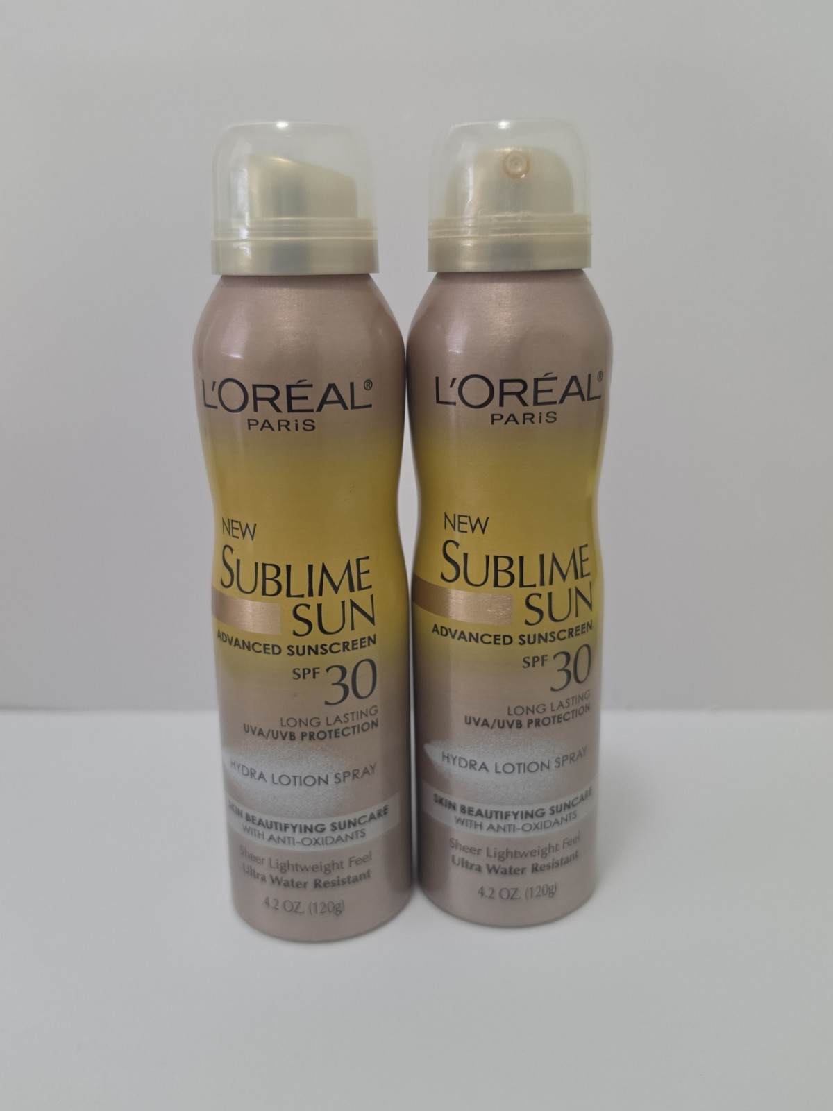 Loreal Sublime Sun Crystal Clear Mist Advanced Sunscreen SPF 30 Discontinued. 2X