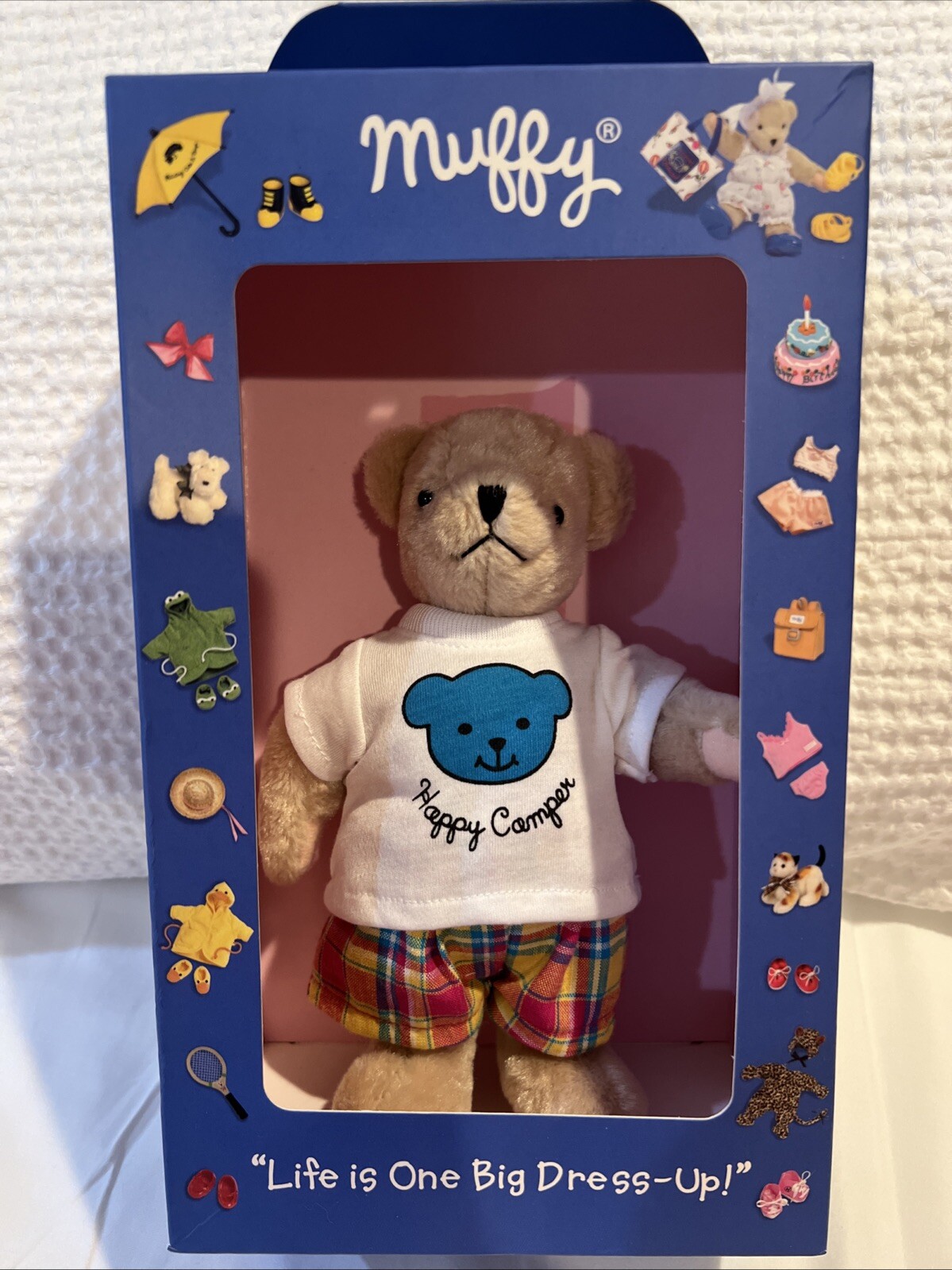 Muffy Vanderbear, HAPPY CAMPER . NIB 2002? Rare Bought At Neiman Marcus In Origi