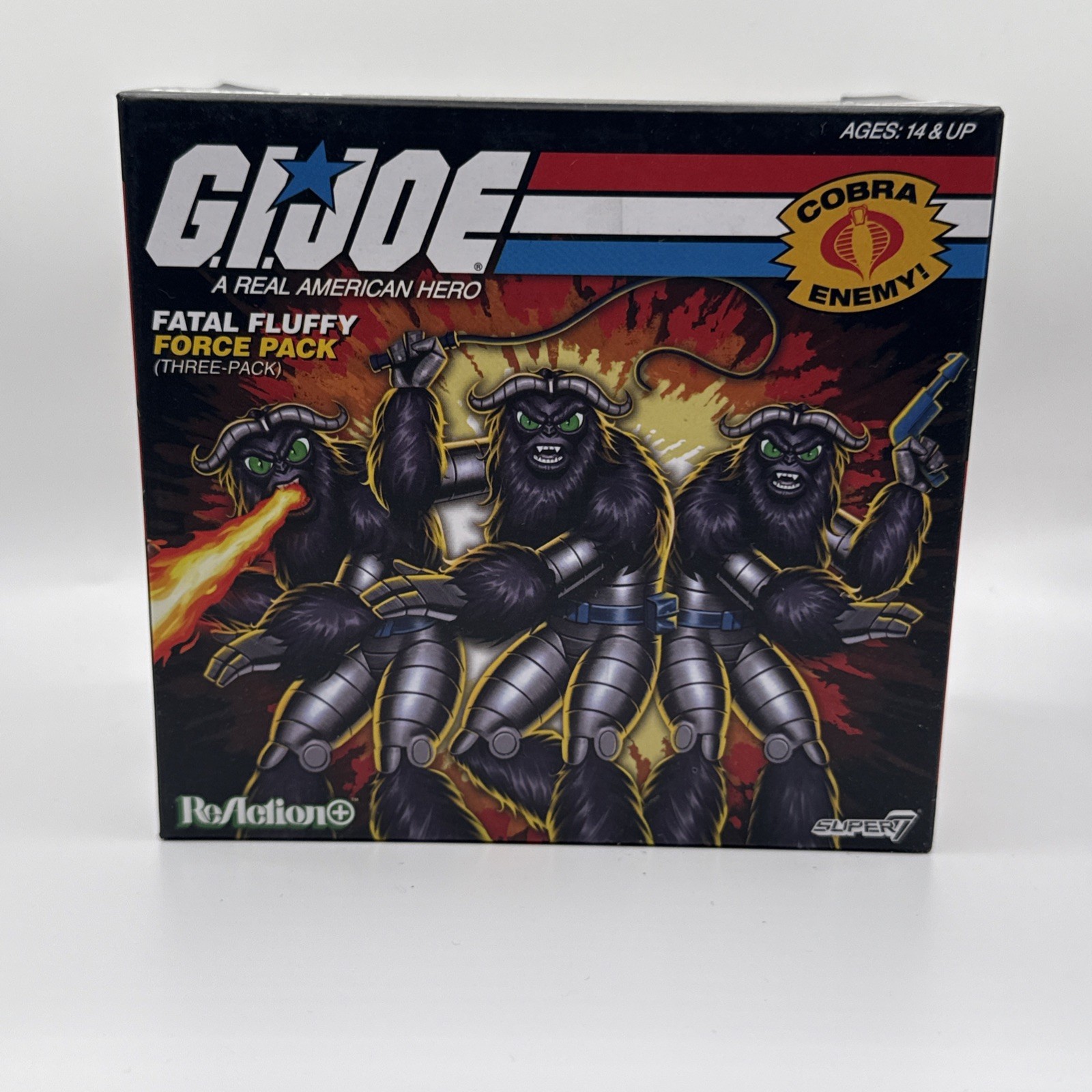GI JOE SUPER 7 REACTION+ FATAL FLUFFY FORCE 3-PACK EXCLUSIVE