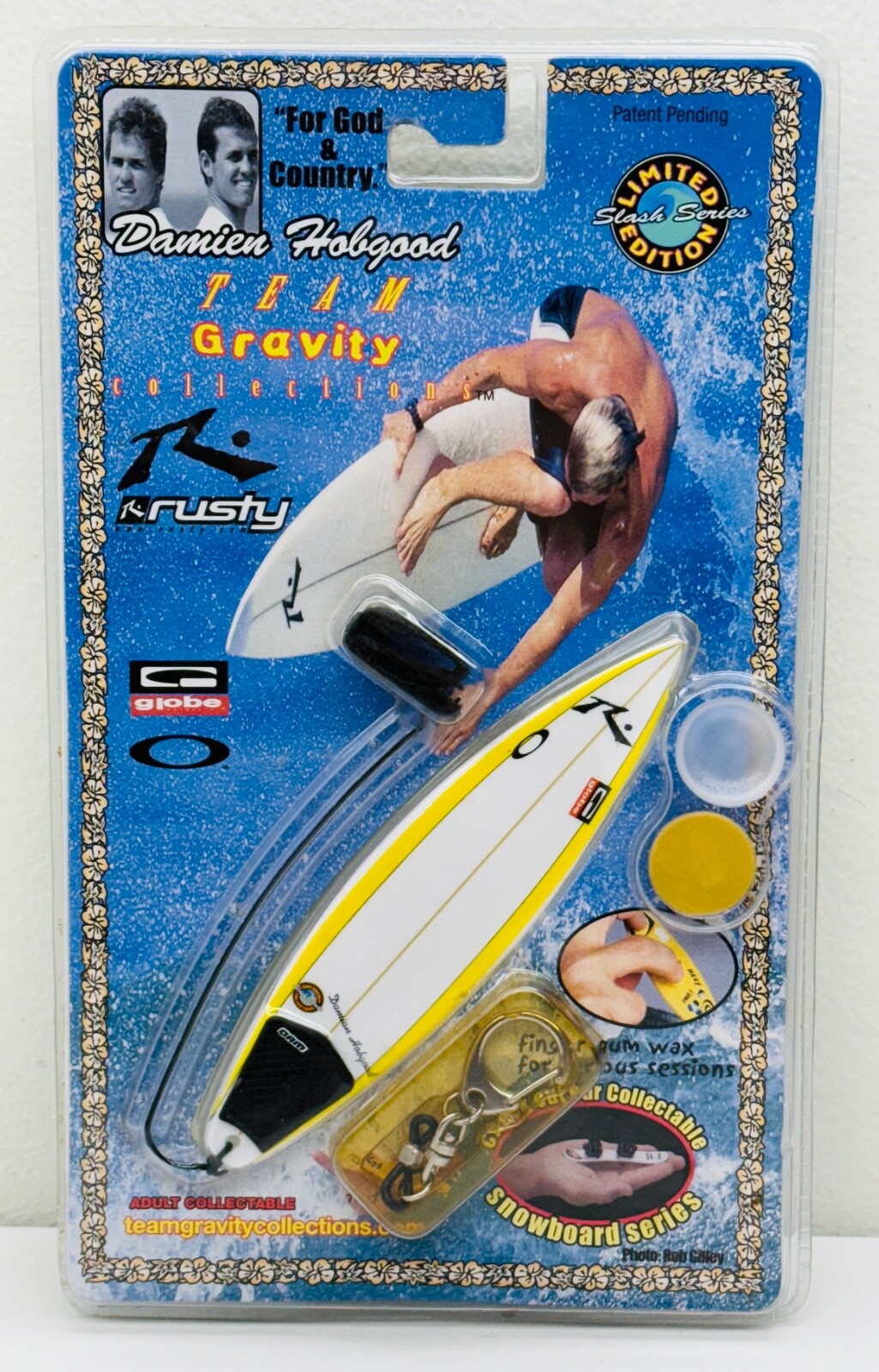 Damien Hobgood Team Gravity Collections Slash Limited Edition Finger Surfboard
