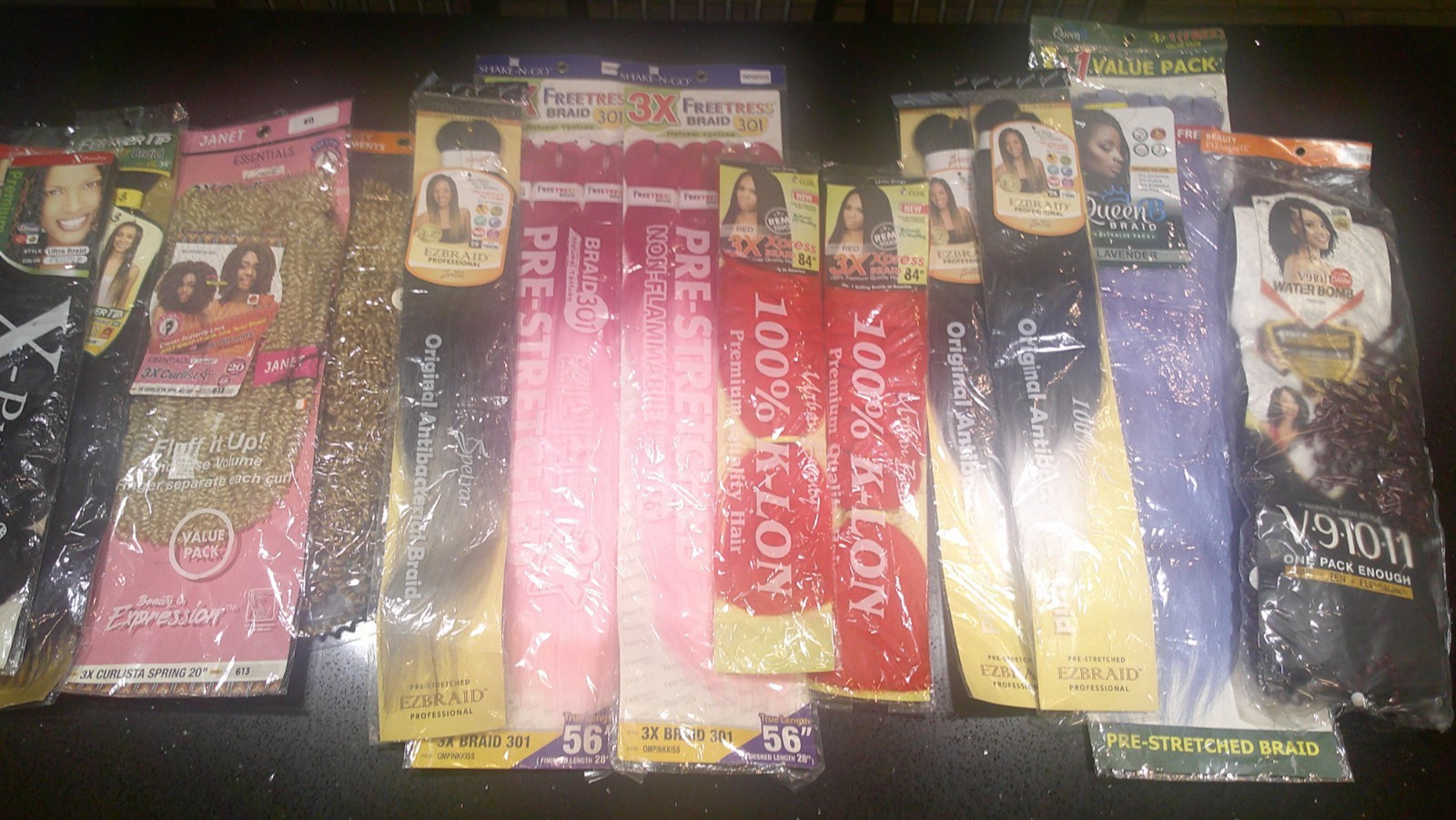 Bulk Braiding Hair Lot 14 Packs Pre-Stretched