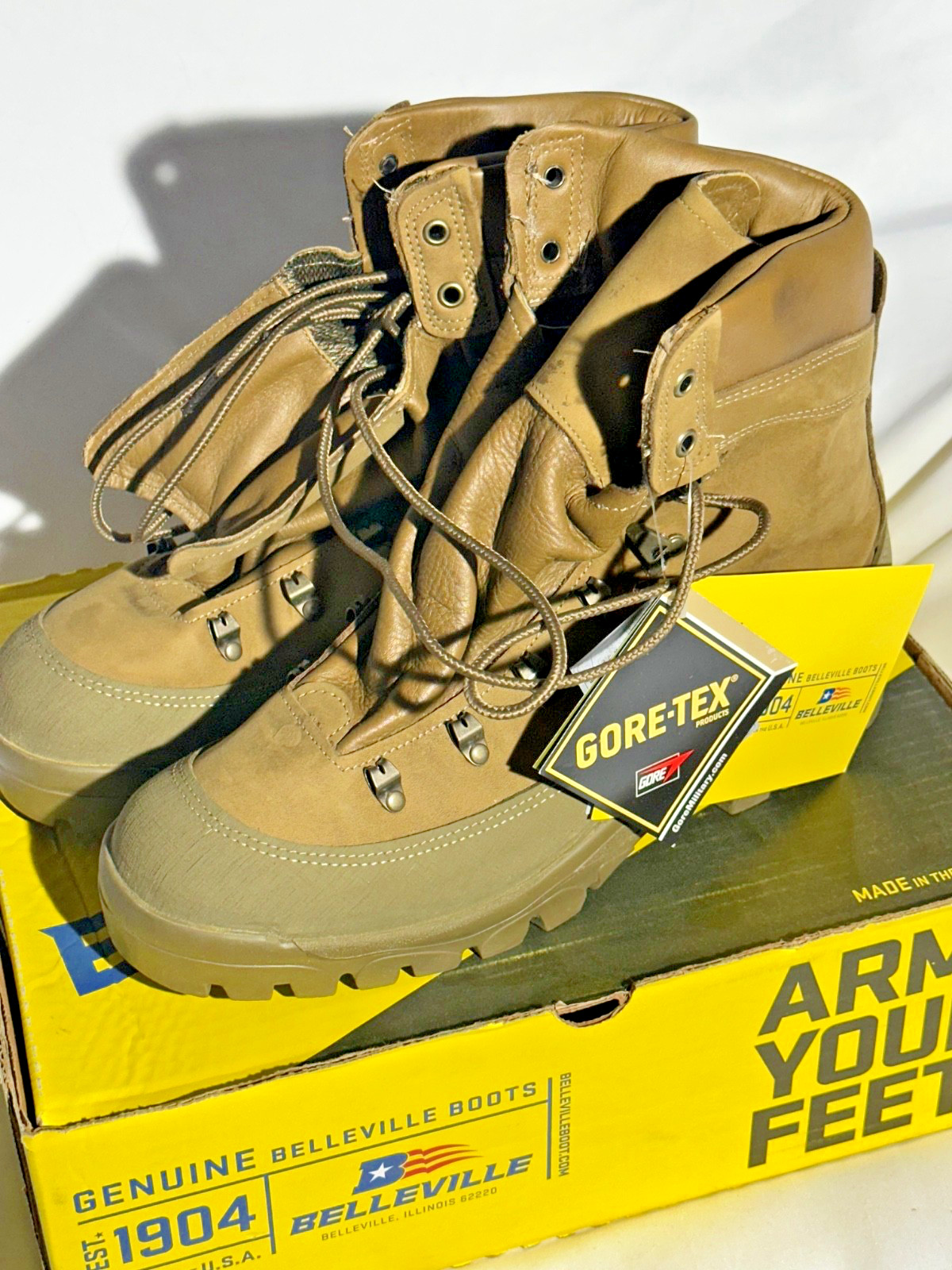 Belleville Hiking, Trekking Boots Gore-Tex, Genuine U.S. Military issue. Belleville Hiking, Trekking Boots Gore-Tex, Genuine U.S. Military issue.