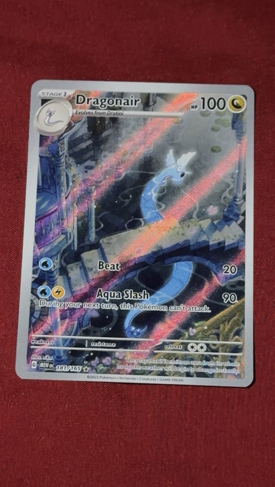 Dragonair 181/165 SV: Scarlet & Violet 151 Illustration Rare Holo ENG Pokemon NM