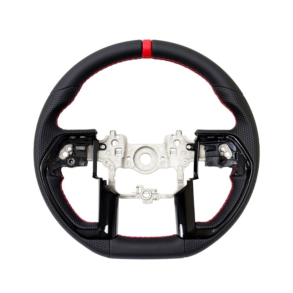 REVESOL Sports Red Ring Black Steering Wheel for 24+ Tacoma Tundra Sequoia TRD